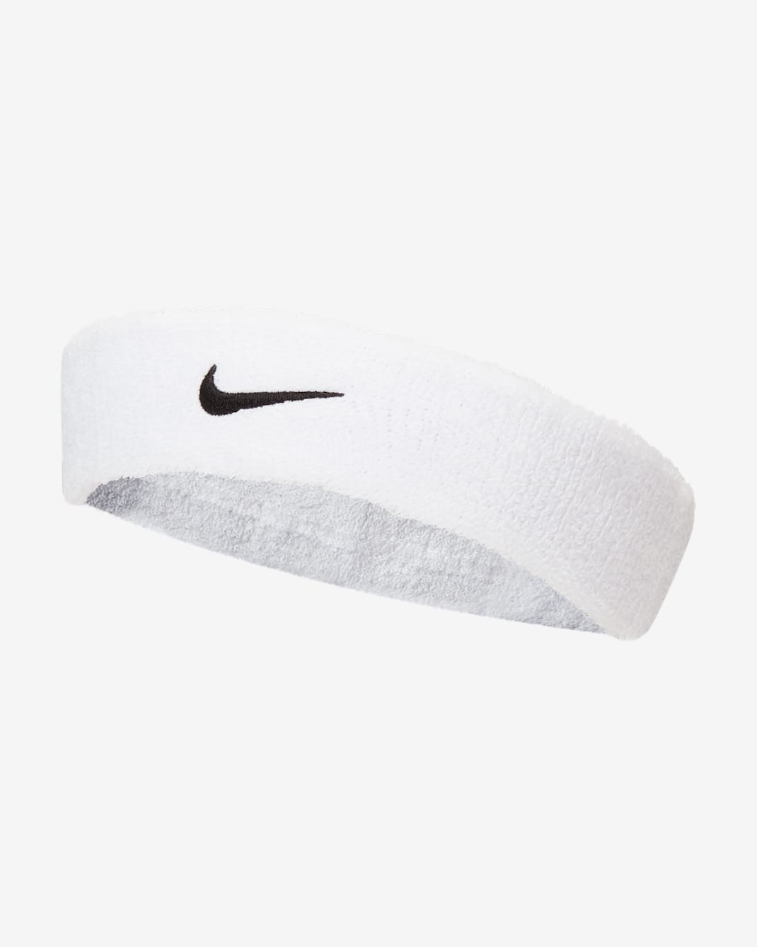 Banda para el cabello Nike Swoosh - Blanco/Negro/Negro