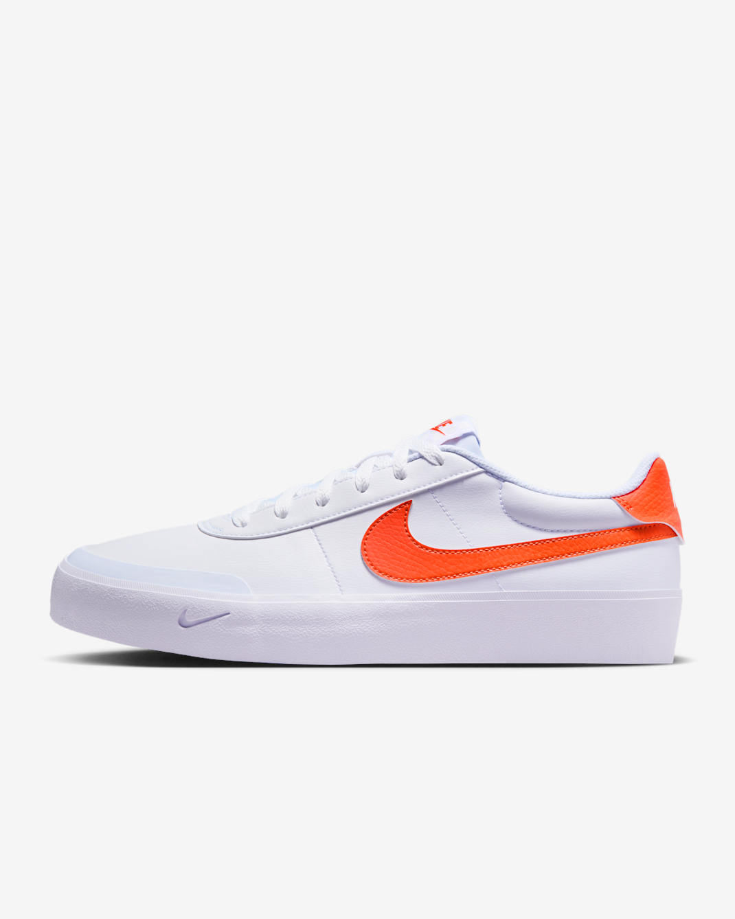 รองเท้าผู้ชาย Nike Court Shot - ขาว/Safety Orange