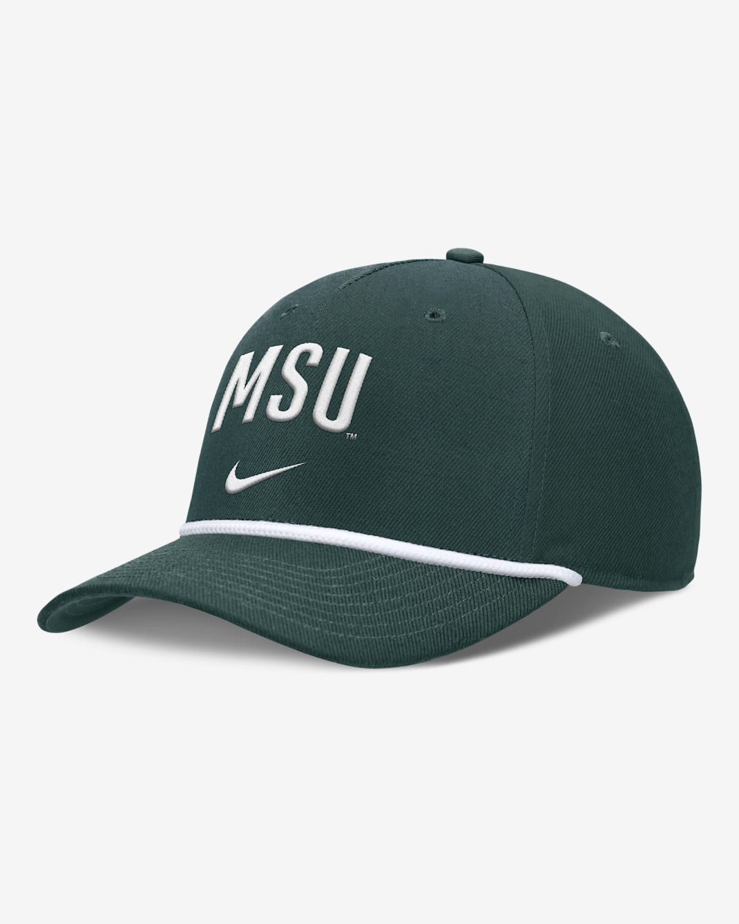 Gorra universitaria Nike ajustable para hombre Michigan State Primetime Rise Campus - Verde