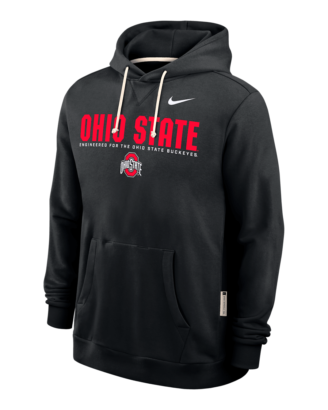 Ohio State Sideline Men's Nike Dri-FIT College Pullover Hoodie - Black