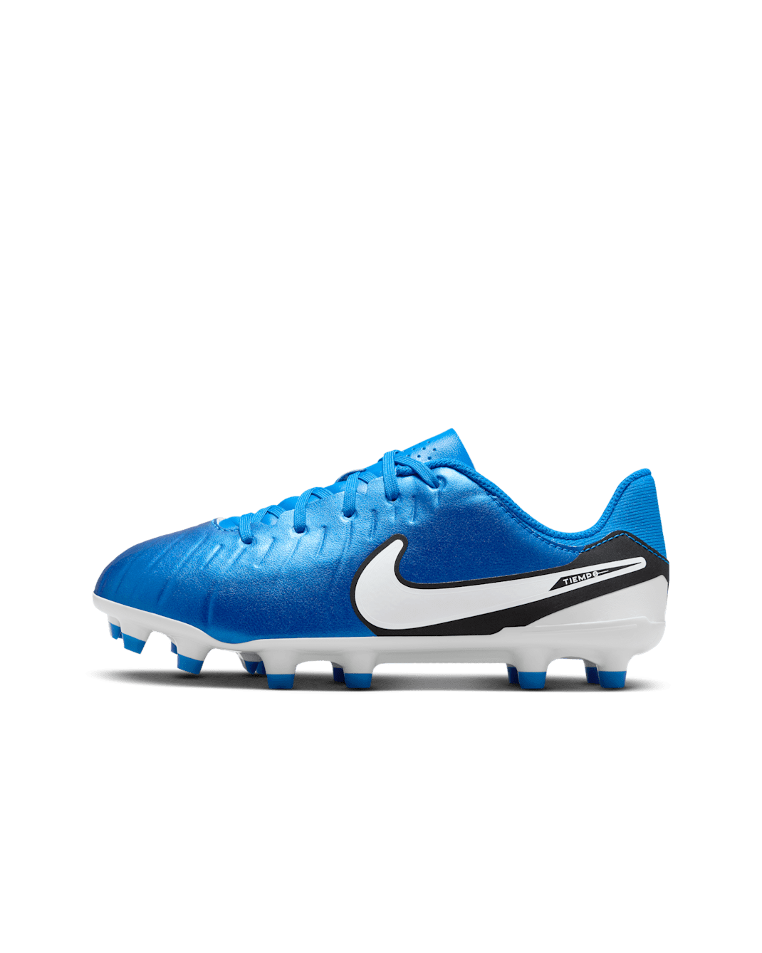 Nike Jr. Tiempo Legend 10 Academy Low top-fodboldstøvler til flere underlag til mindre/større børn - Soar/hvid