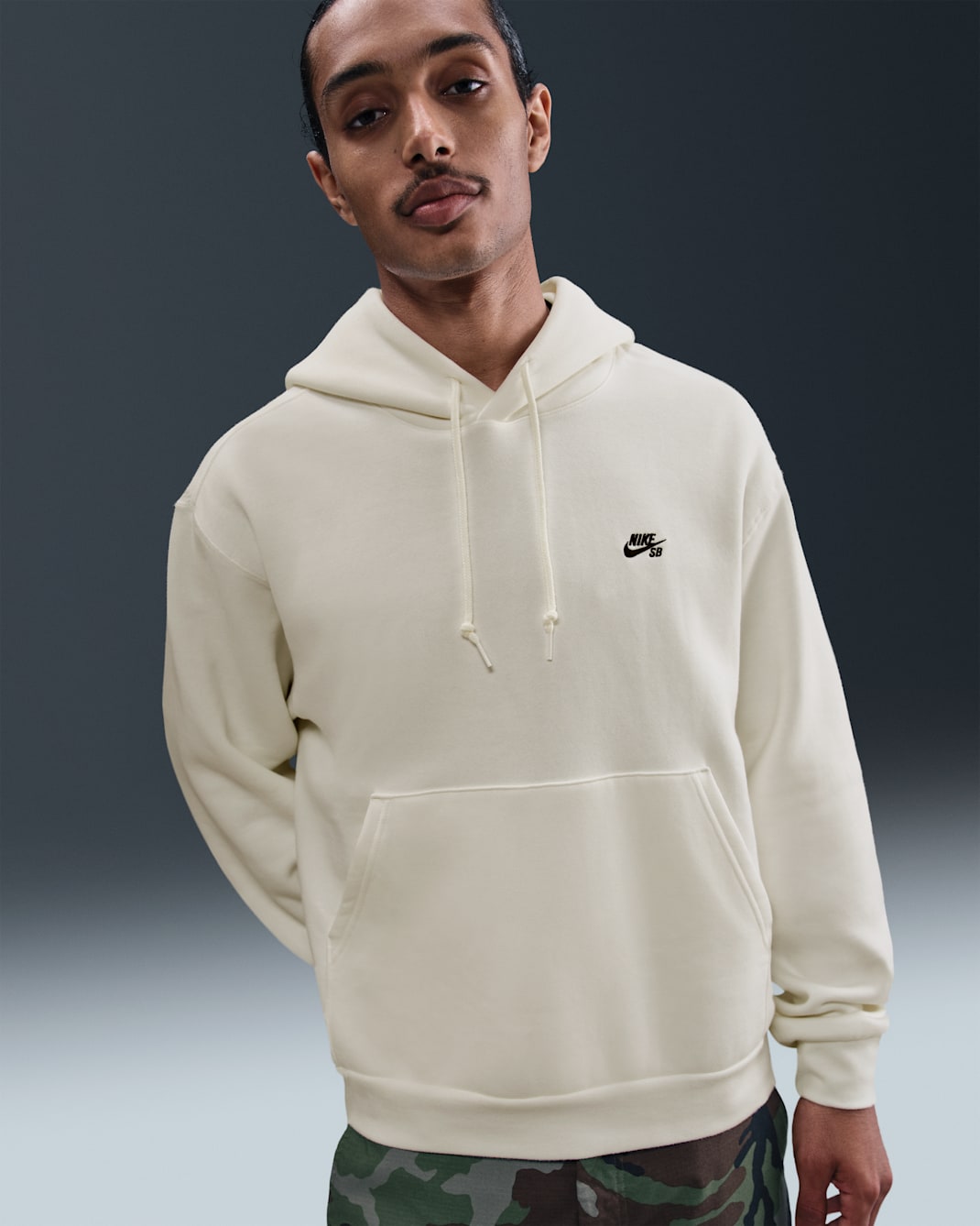 Nike SB Fleece Pullover Skate Hoodie - Sail/Black