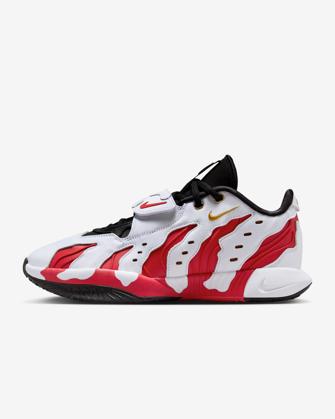 LeBron XXI 'Prime 96' Basketball Shoes - White/Fire Red/Black/Metallic Gold