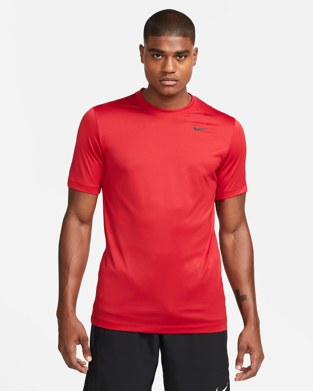 Nike Dri-FIT Legend Men's Fitness T-Shirt - Gym Red/Black