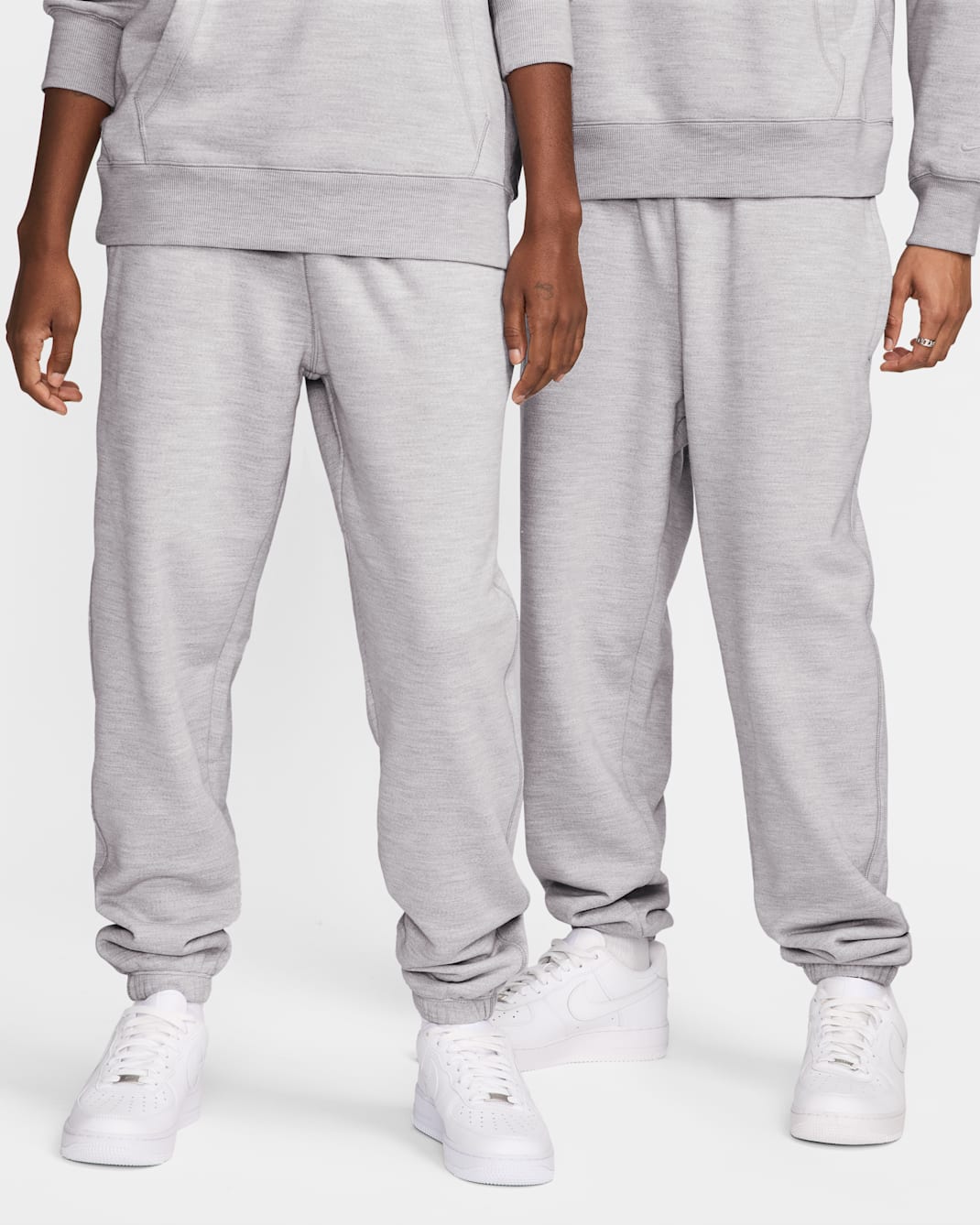Fleecebyxor Nike Wool Classics - Matte Silver/Heather