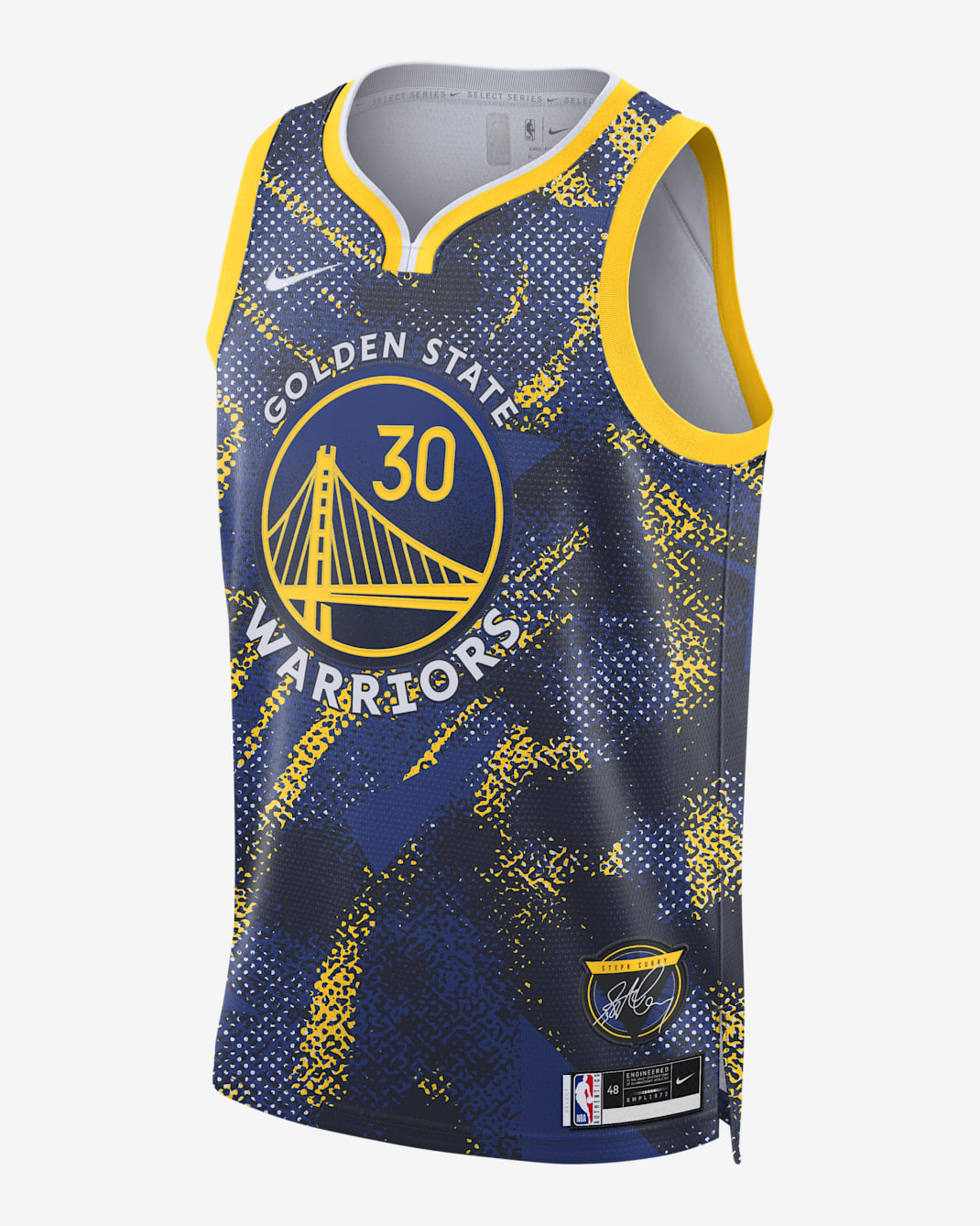 Stephen Curry Golden State Warriors 2025/26 Select Series Men's Nike Dri-FIT NBA Swingman Jersey - Rush Blue/White