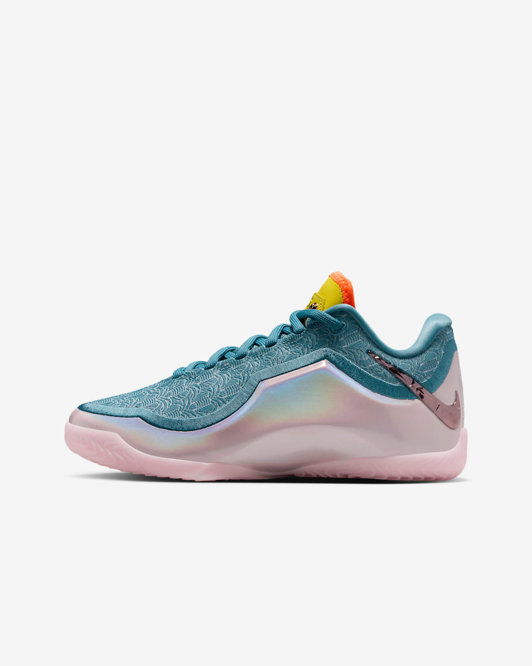 Tenis de básquetbol para niños grandes LeBron XXIII "Miami Twice" - Azul humeante/Relámpago/Naranja total/Multicolor