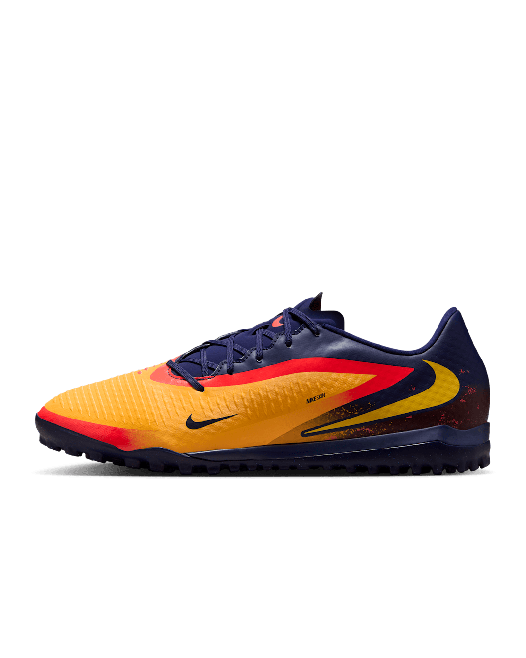 Nike Phantom 6 Low Academy 'Erling Haaland' Turf Football Shoe - Laser Orange/Blue Void/Lemon Venom