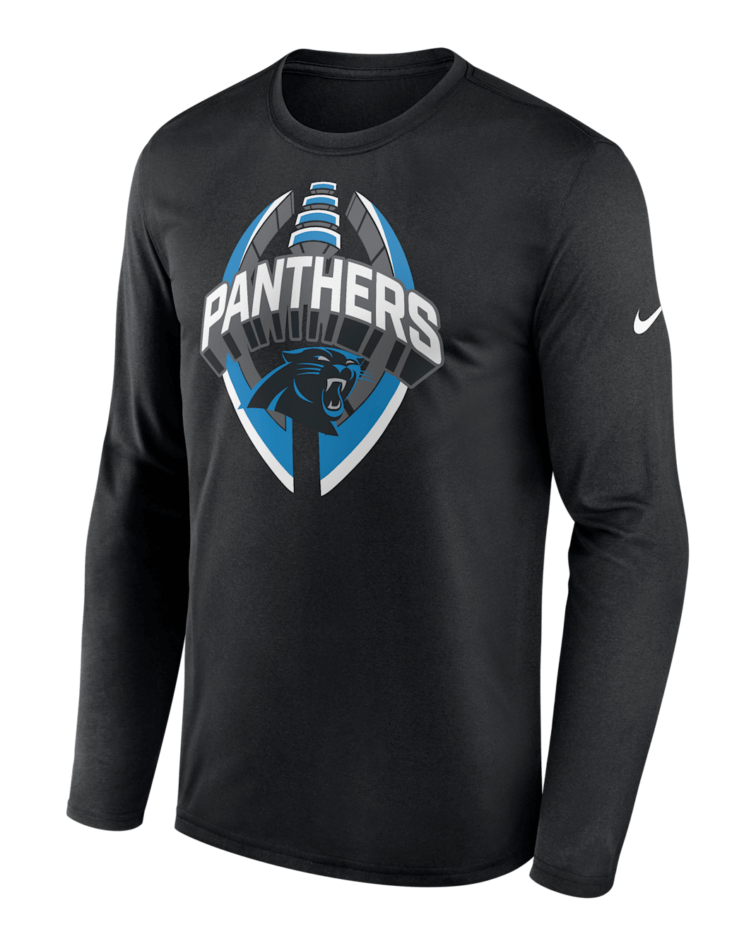 Carolina Panthers Legend Icon Men's Nike Dri-FIT NFL Long-Sleeve T-Shirt - Black