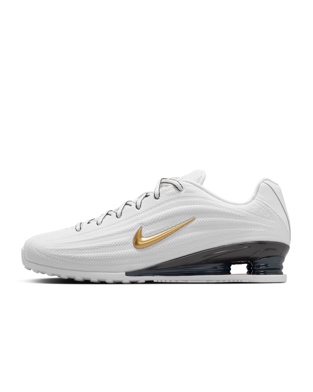 Nike Shox Z Women's Shoes - White/Varsity Red/Dark Charcoal/Metallic Gold