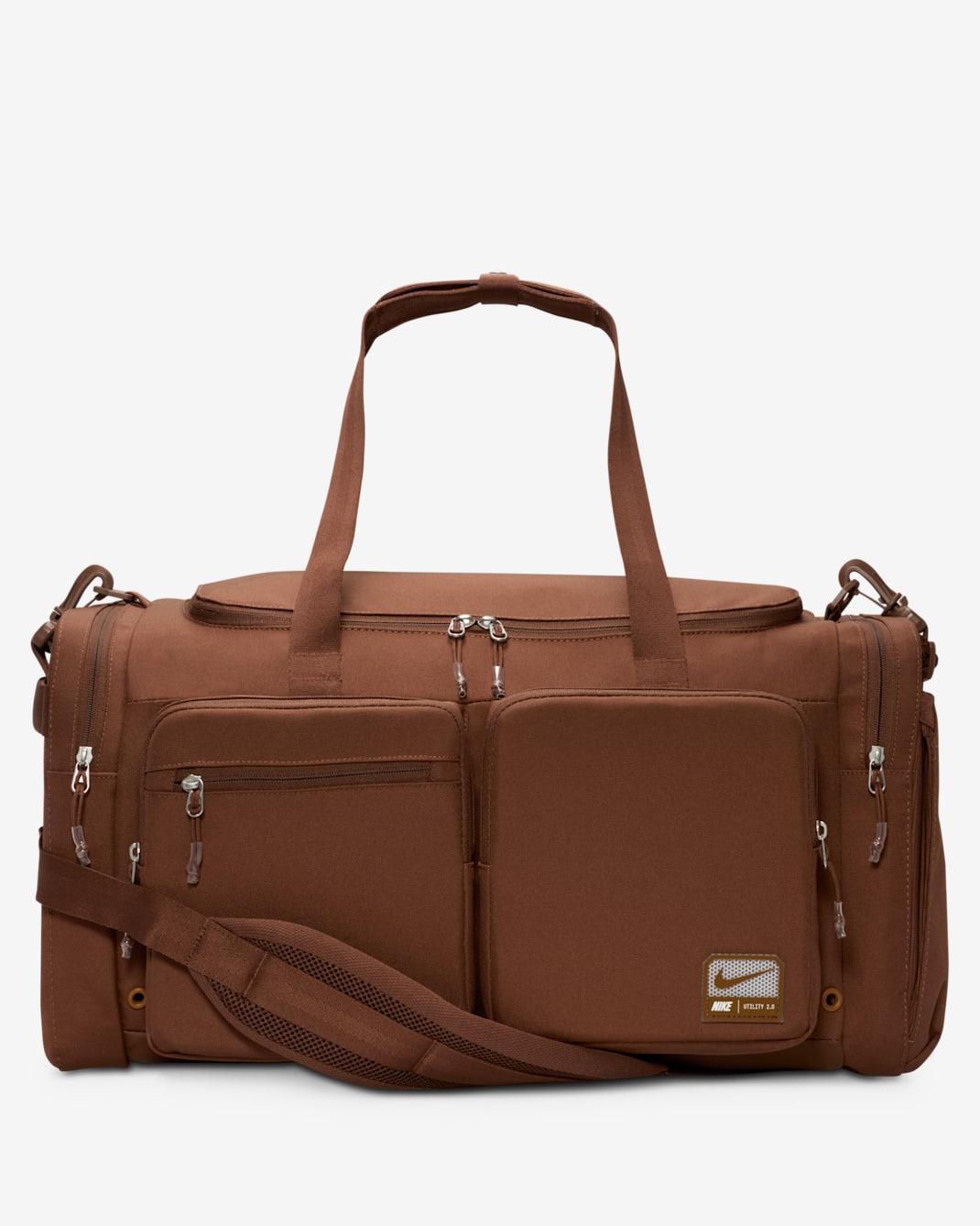 Nike Utility Power 2.0 Duffel Bag (Medium, 51L) - Fauna Brown/Fauna Brown/Light British Tan