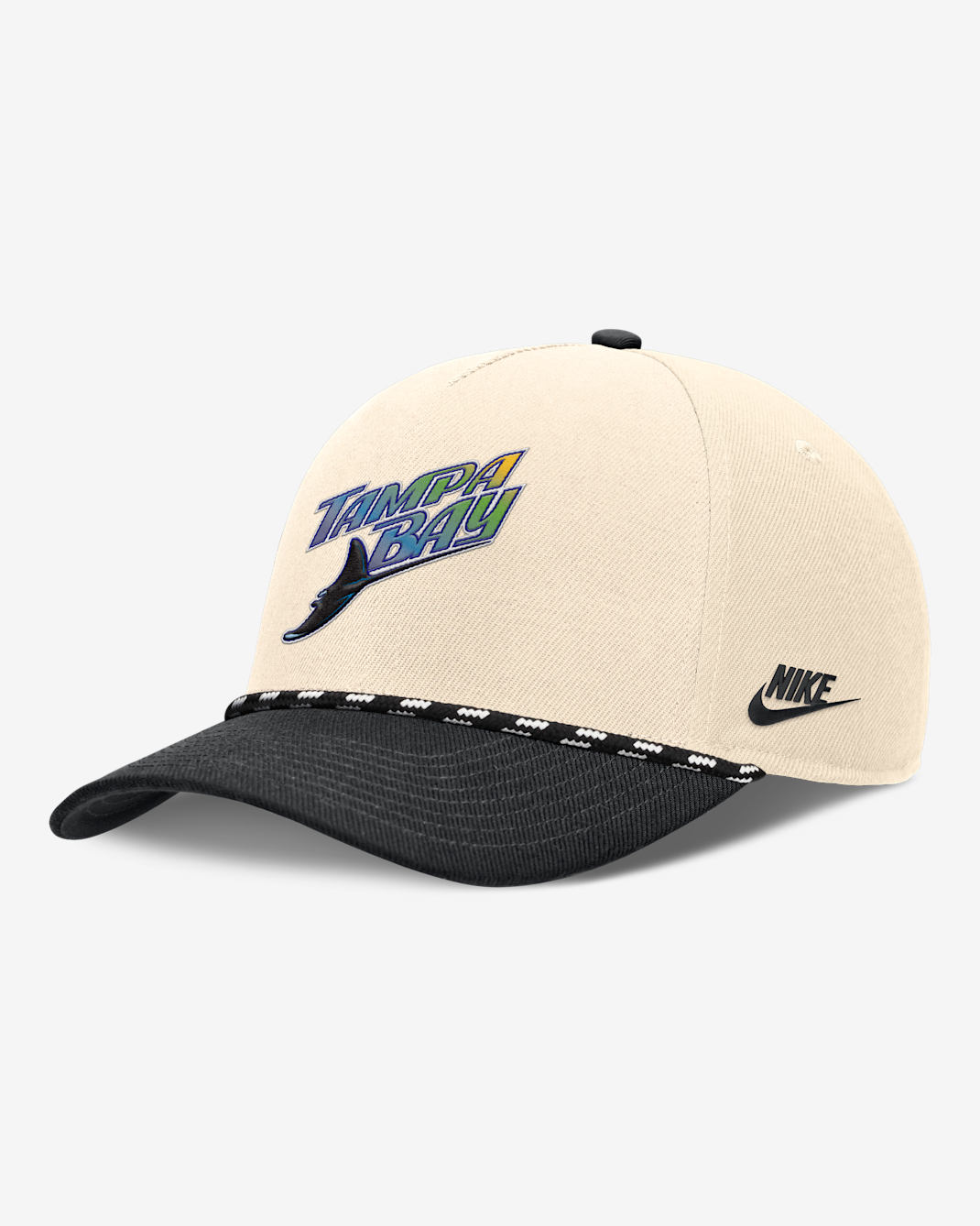 Gorra Nike de la MLB ajustable para hombre Tampa Bay Rays Rise - Natural