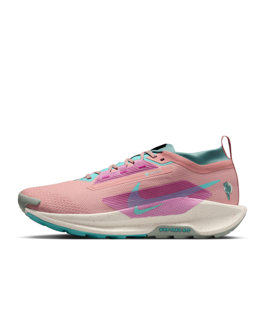 Nike Pegasus Trail 5 GORE-TEX Men's Waterproof Trail-Running Shoes - Red Stardust/Bicoastal/Vivid Grape/Green Frost