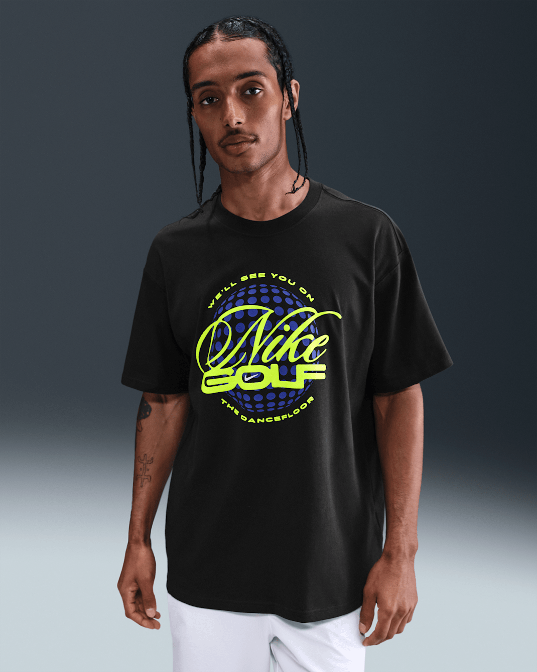 T-shirt de golfe Nike para homem - Night Forest