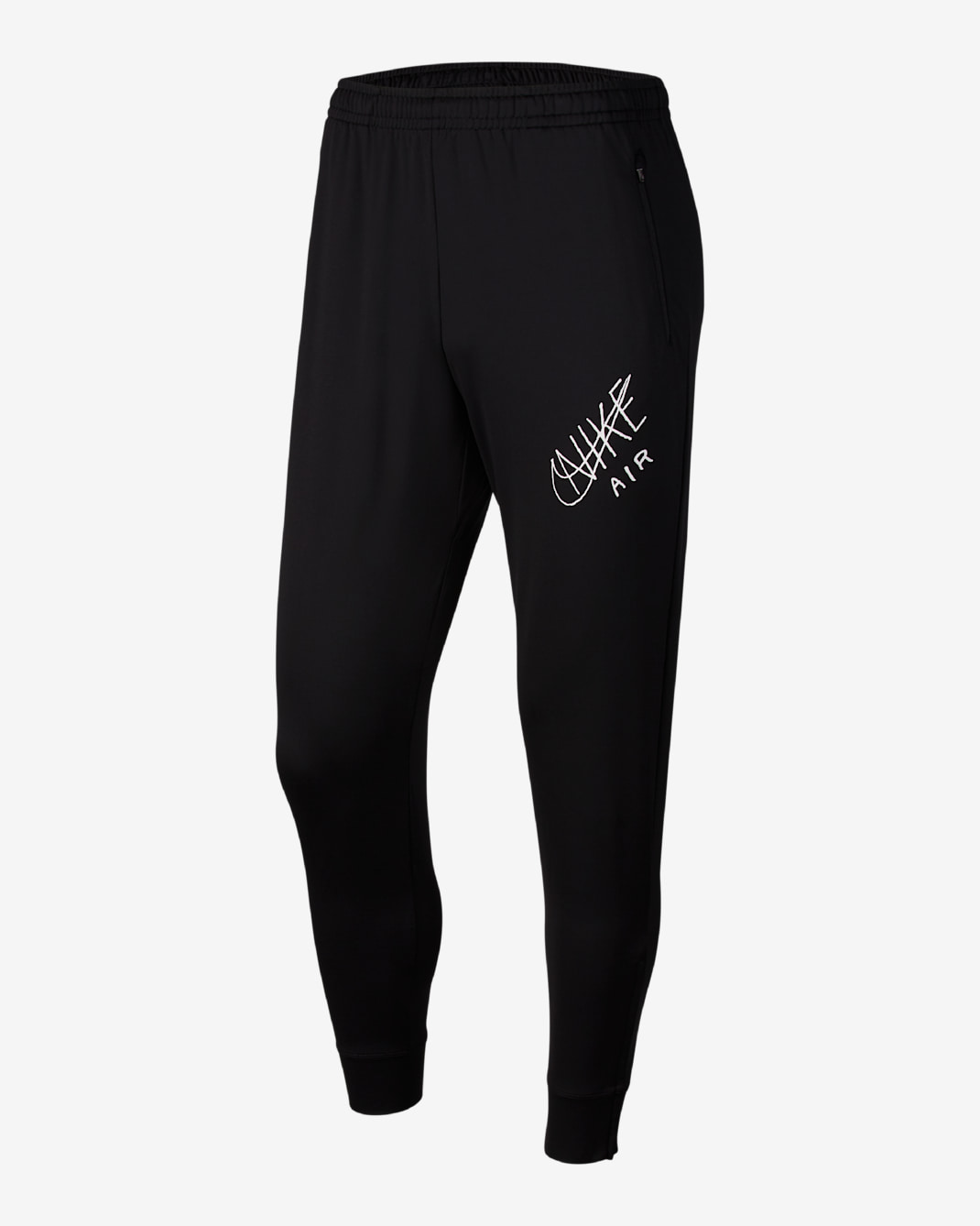 Nike Essential Men's Knit Running Trousers - Black/White