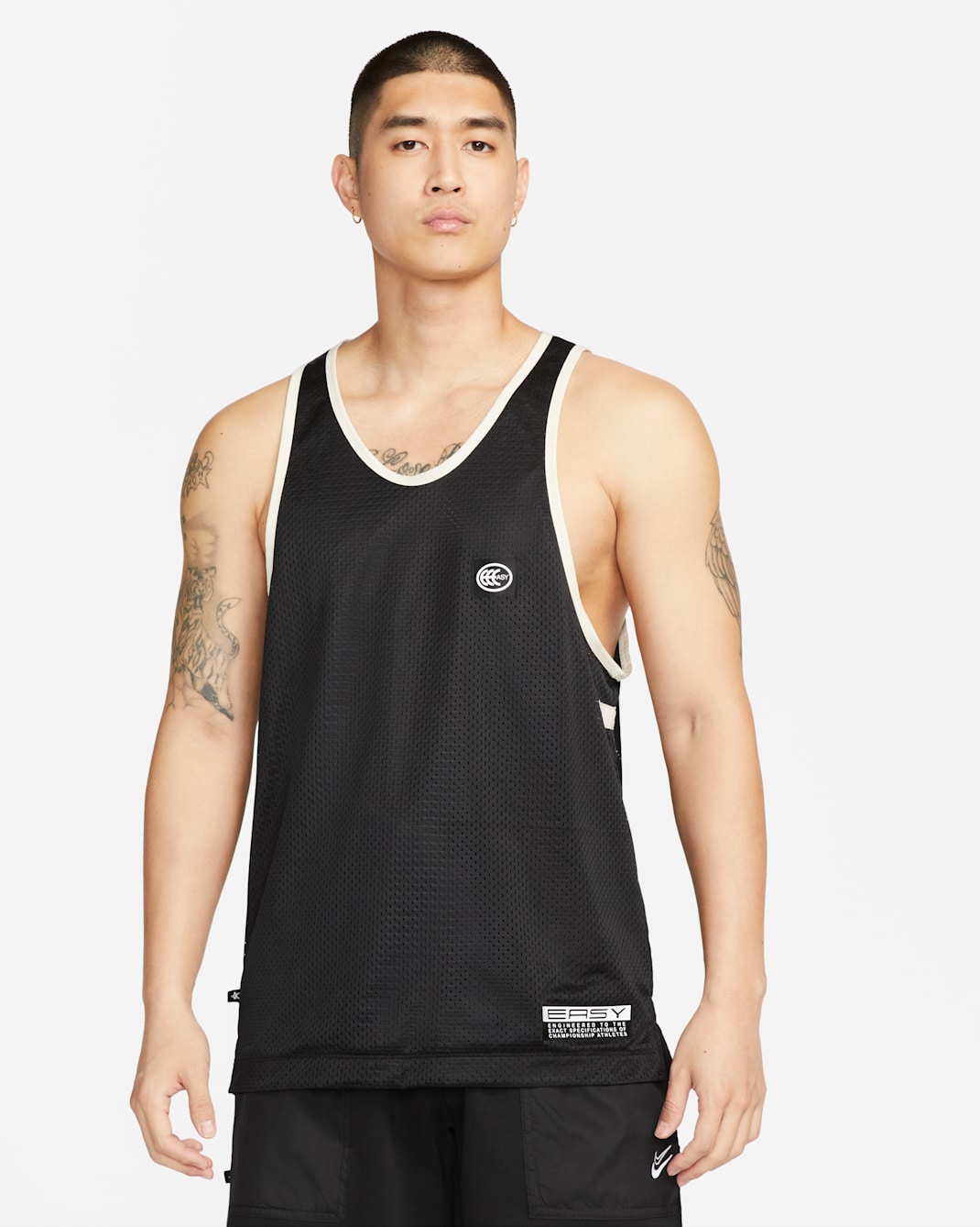 Kevin Durant Men's Nike Dri-FIT Mesh Basketball Jersey - Black/White