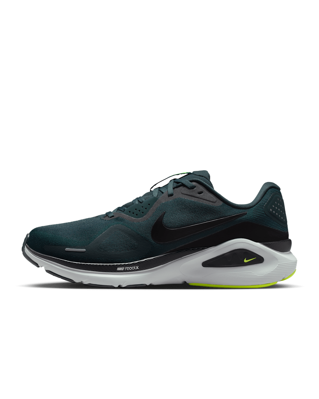 Nike Structure 26 Straßenlaufschuh (Herren) - Seaweed/Volt/Pure Platinum/Schwarz