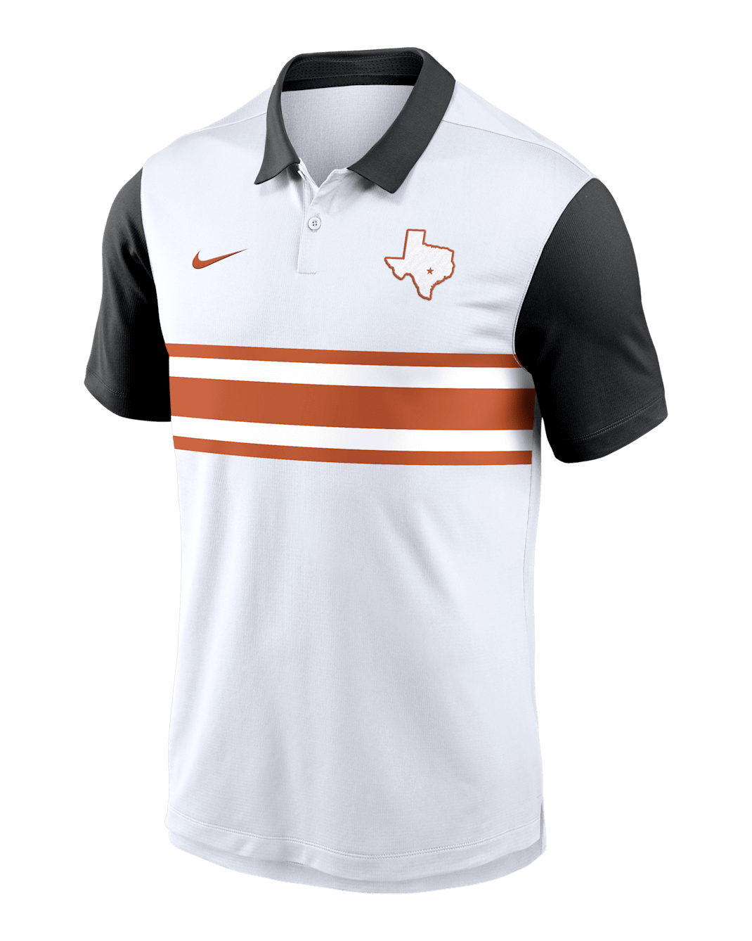 Polo universitario Nike Dri-FIT para hombre Texas Athletic Prep Vapor Alt Logo - Blanco