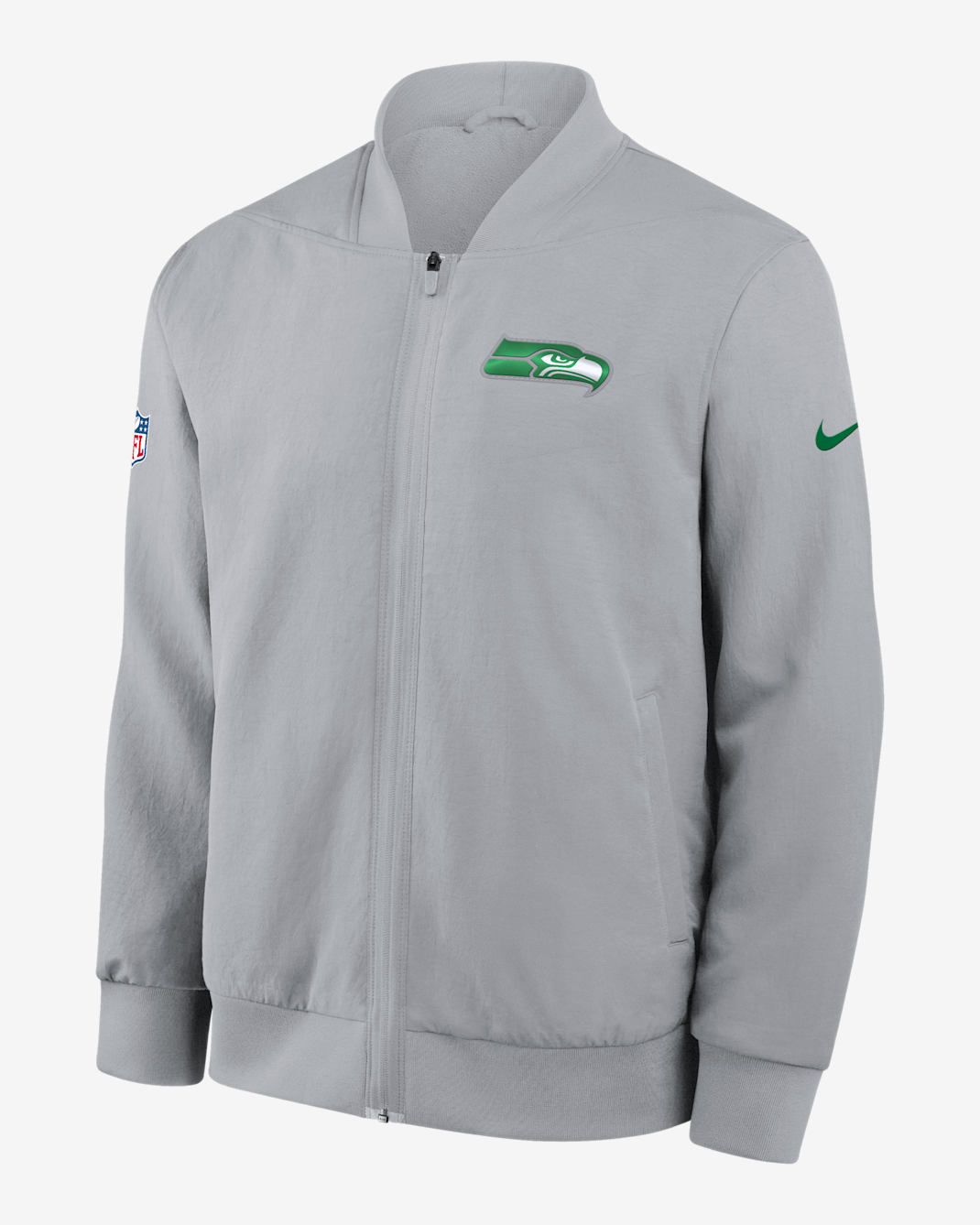 Seattle Seahawks Rivalries Collection Sideline Men's Nike NFL Full-Zip Bomber Jacket - Grey