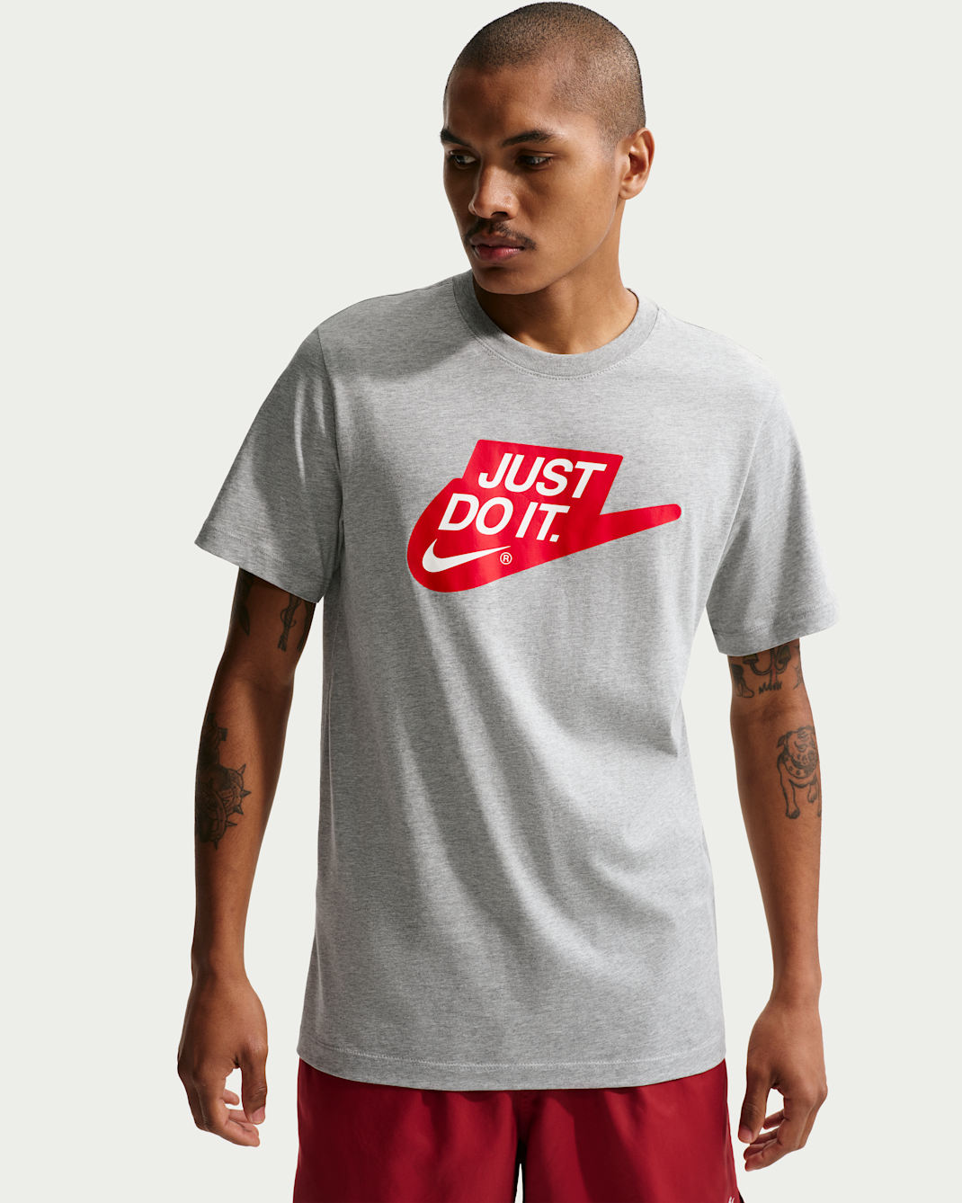 Playera Nike Sportswear - Gris oscuro jaspeado