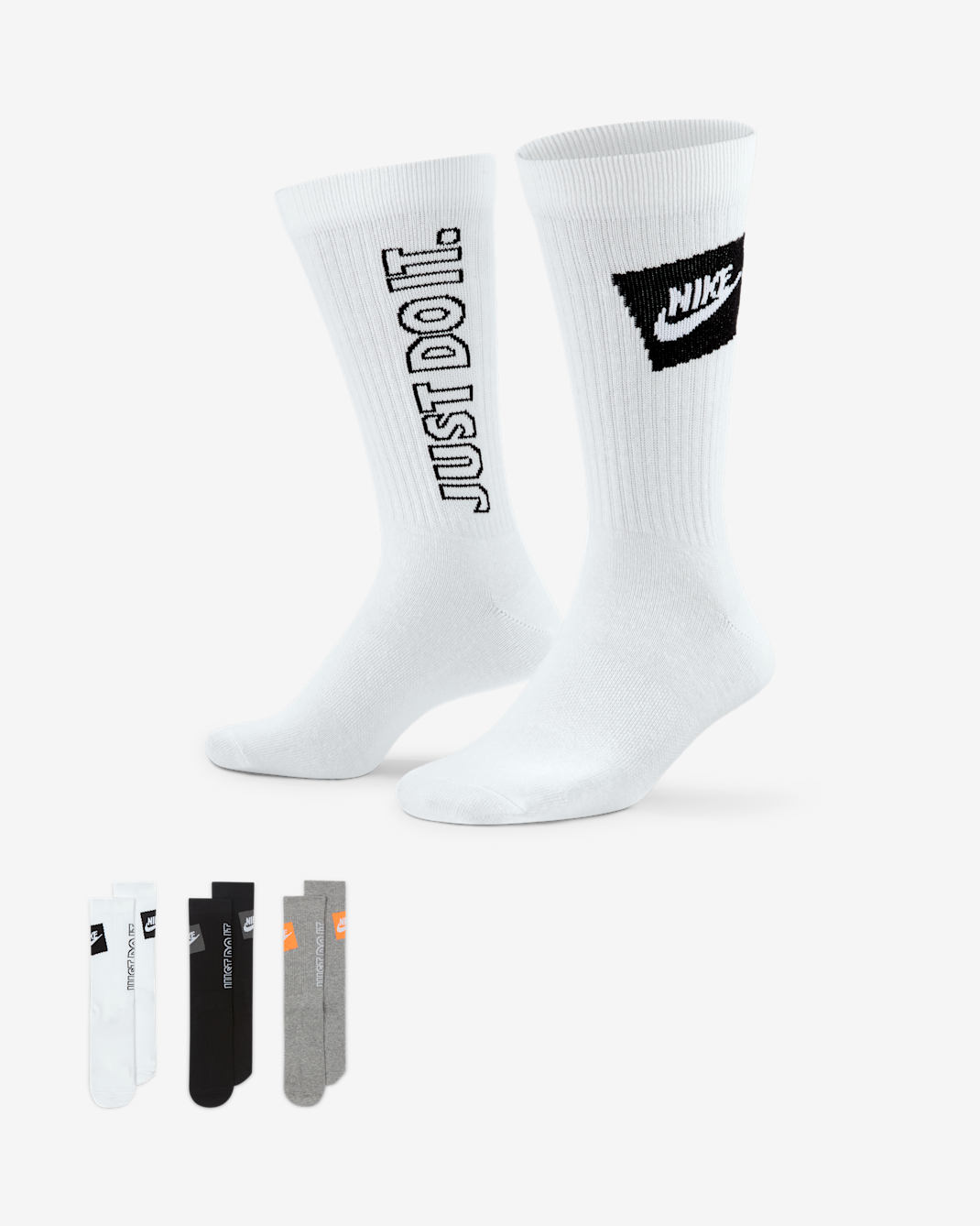ถุงเท้าข้อยาว Nike Sportswear Everyday Essential (3 คู่) - หลายสี