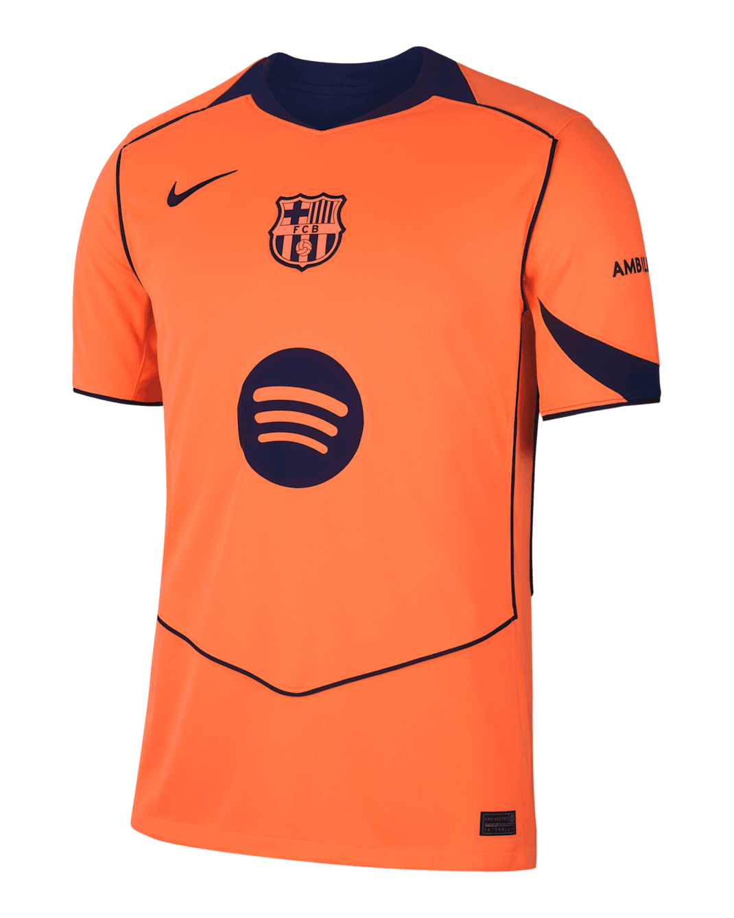 Lamine Yamal Barcelona 2025/26 Stadium Third Men's Nike Dri-FIT Soccer Jersey - Orange