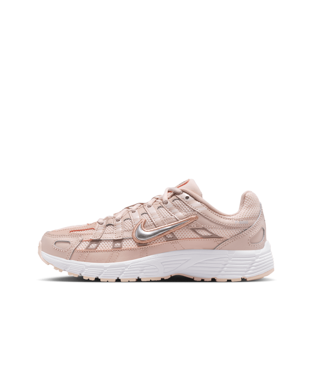 Nike P-6000 Older Kids' Shoes - Silt Red/Light Soft Pink/Particle Pink/Metallic Silver