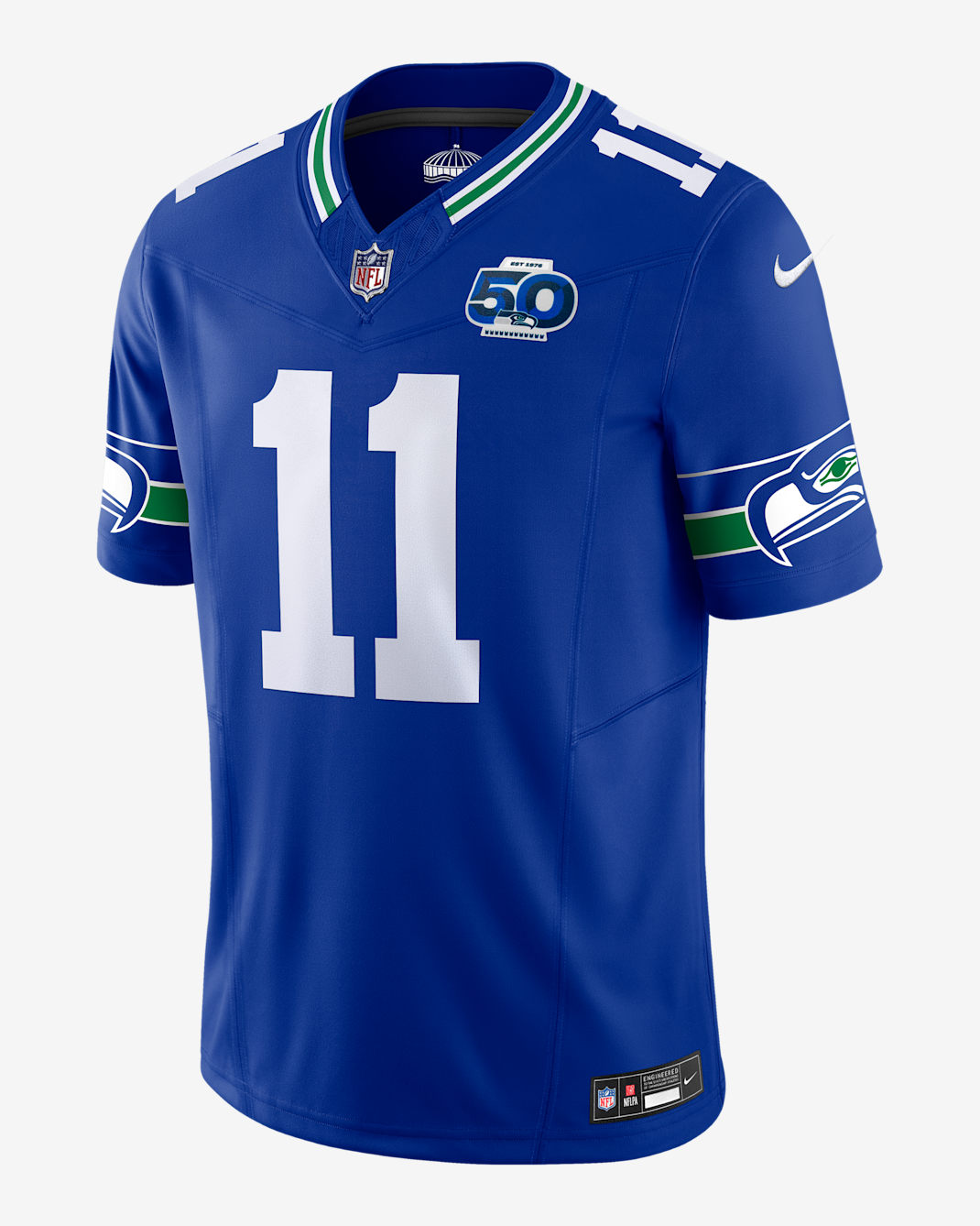 Jersey Nike Dri-FIT de la NFL Limited para hombre Jaxon Smith-Njigba Seattle Seahawks 50th Anniversary - Royal