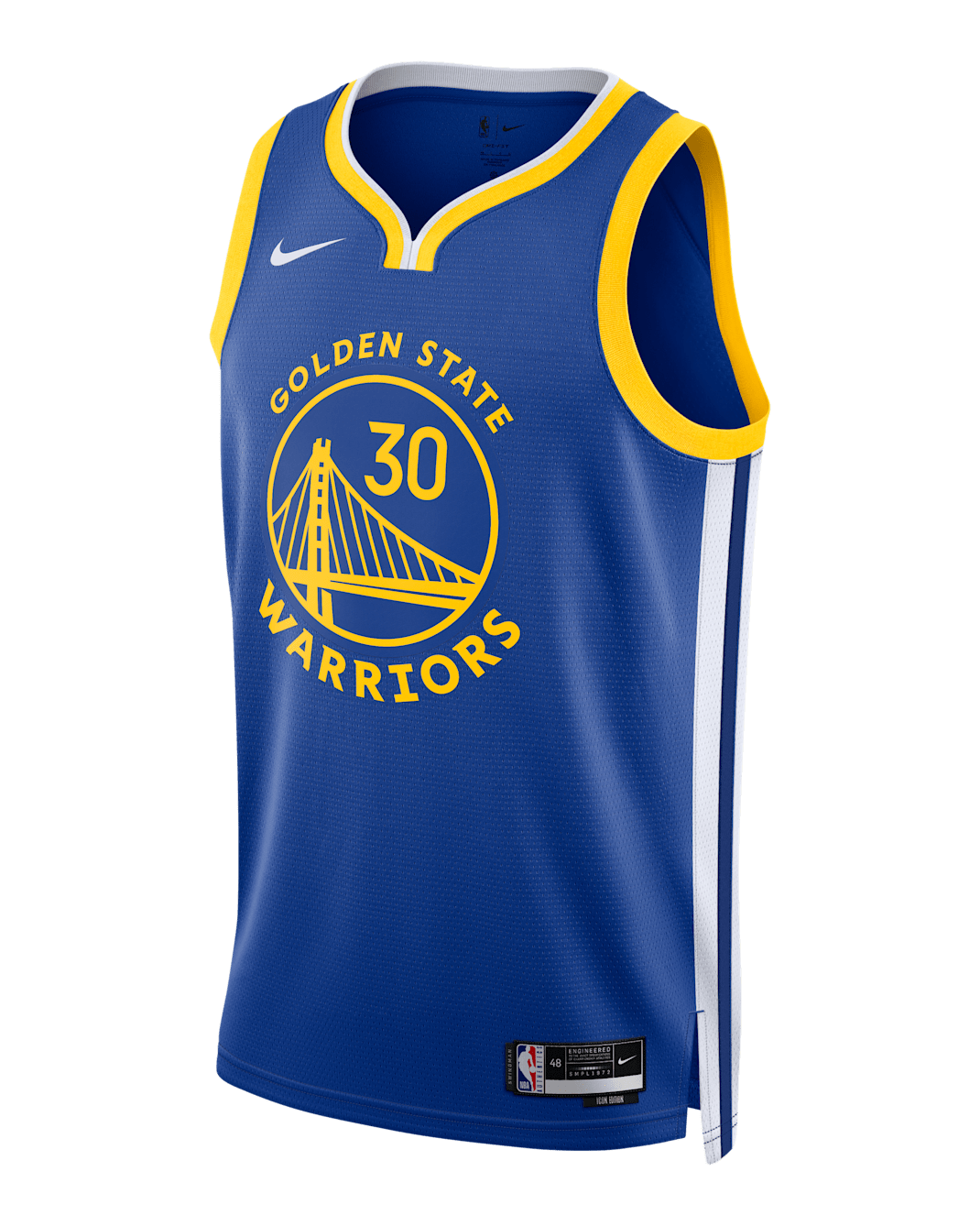 Golden State Warriors Icon Edition Samarreta de l'NBA Nike Dri-FIT Swingman - Home - Rush Blue