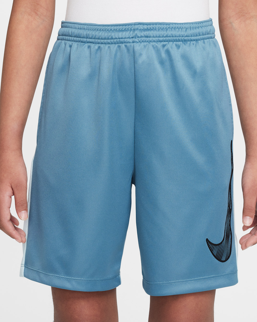 Nike Trophy23 Big Kids' Dri-FIT Shorts - Smokey Blue/Glacier Blue/Black