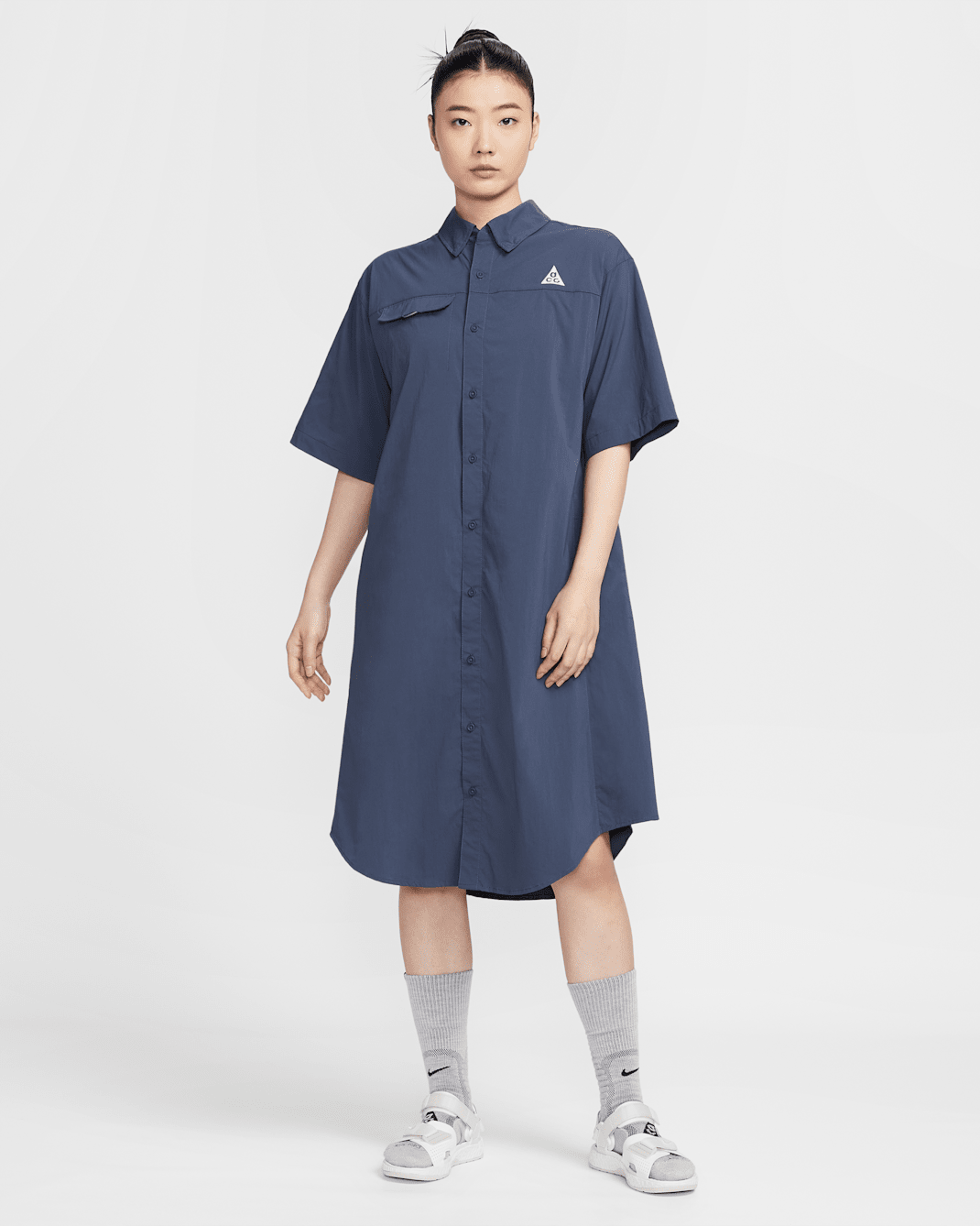 ナイキ ACG "Orb Weaver" ウィメンズ Dri-FIT ADV UV プロテクション ドレス - サンダーブルー/ハイドランジア/サミットホワイト