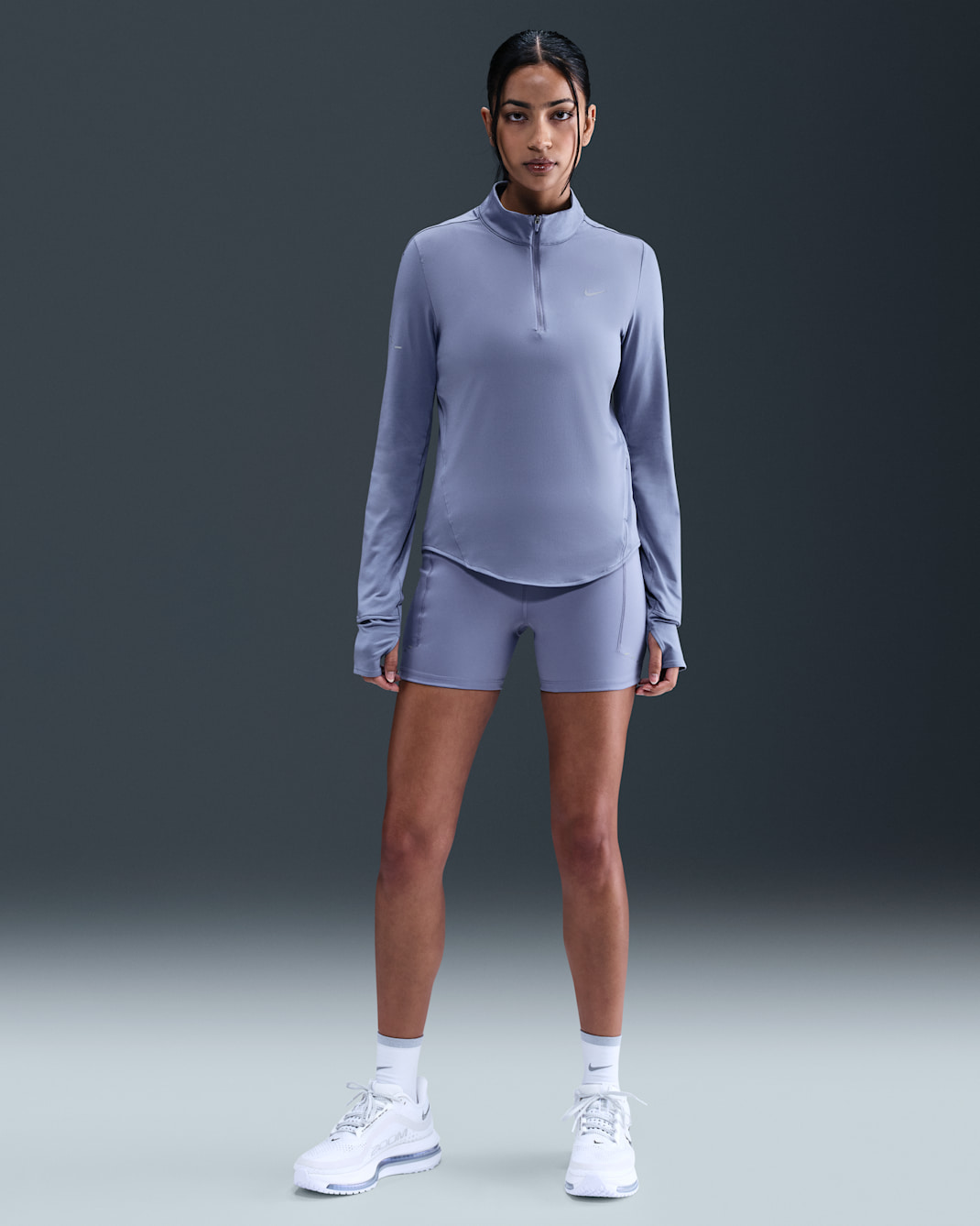 Nike Swift Women's High-Waisted 10cm (approx.) Tight Running Shorts with Pockets - World Indigo