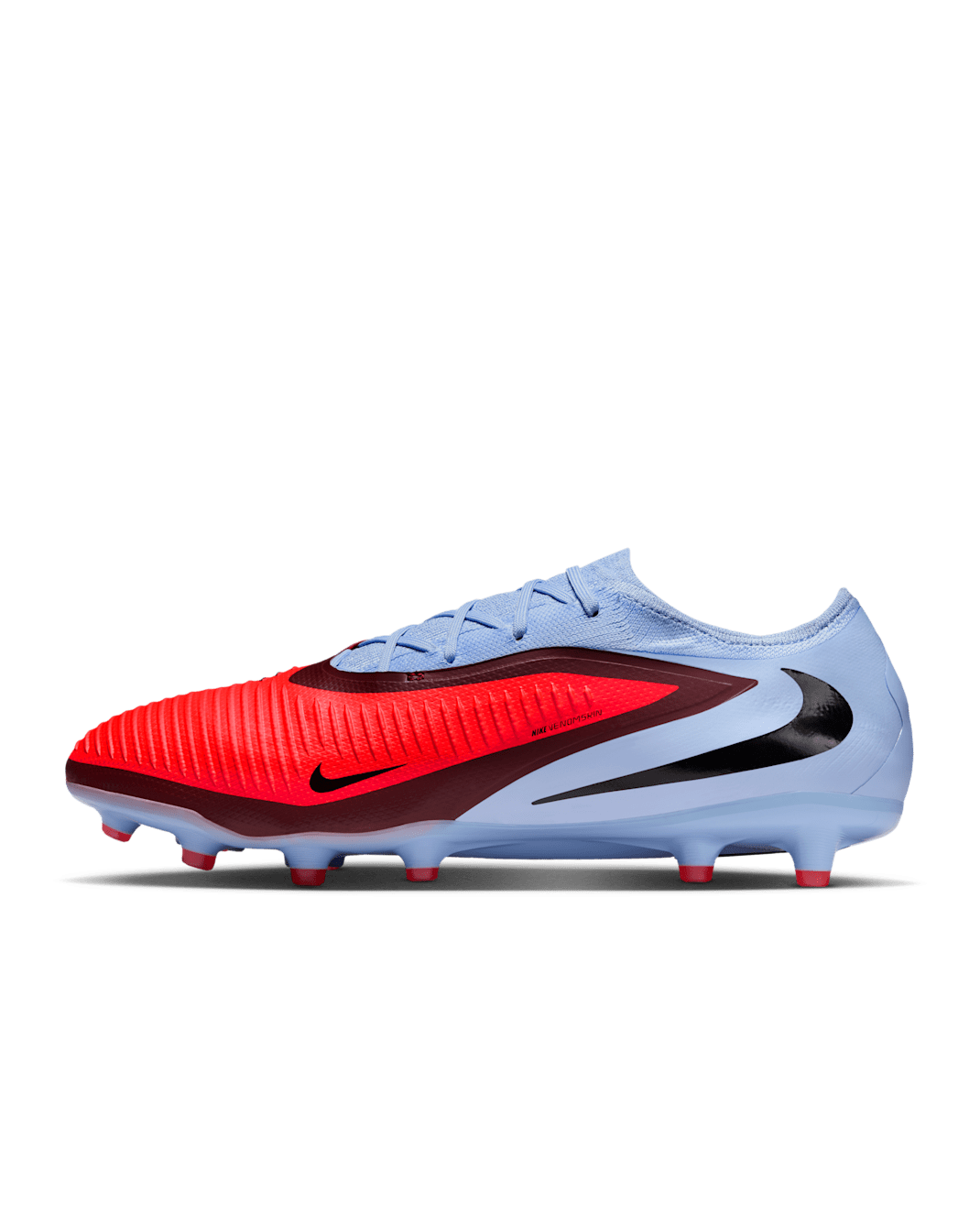 Fotbollssko för konstgräs Nike Phantom 6 Low Pro - Royal Tint/Bright Crimson