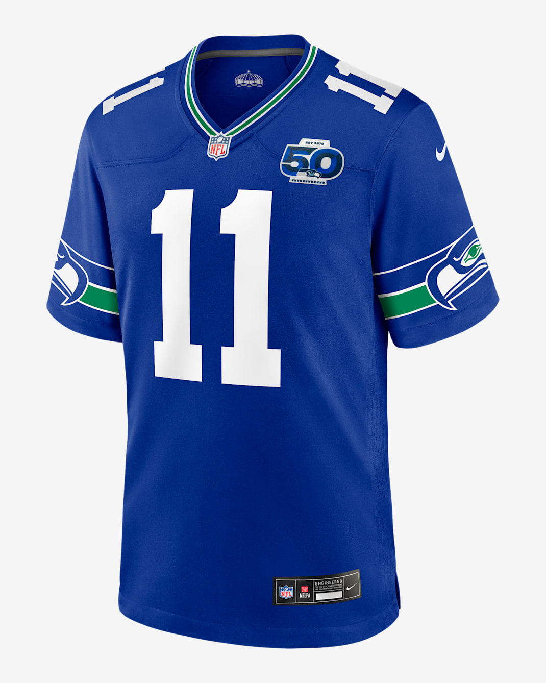 Jaxon Smith-Njigba Seattle Seahawks 50th Anniversary Men's Nike NFL Game Jersey - Royal