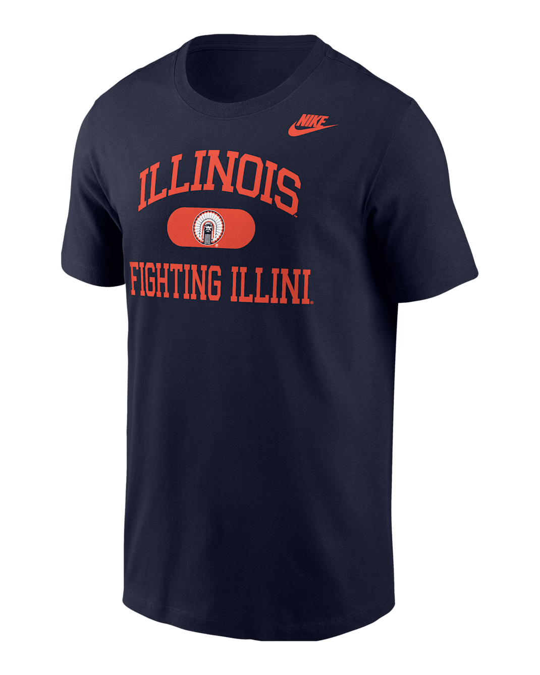 Illinois Fighting Illini Men's Nike College T-Shirt - Navy