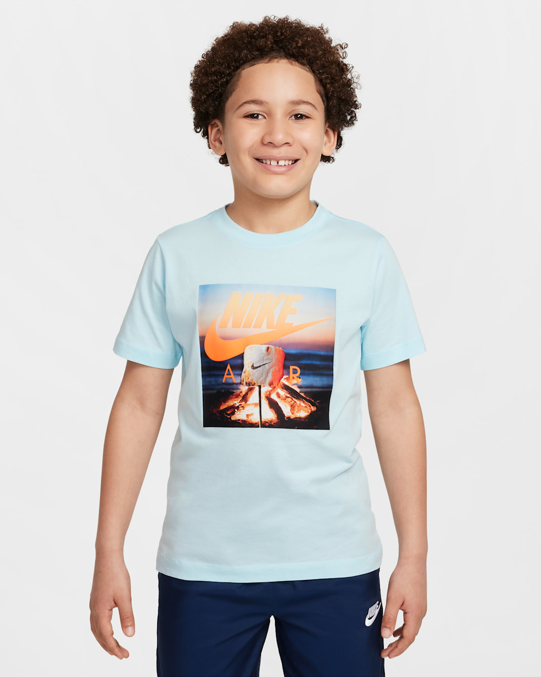 ナイキ スポーツウェア ジュニア Tシャツ - グレイシャーブルー