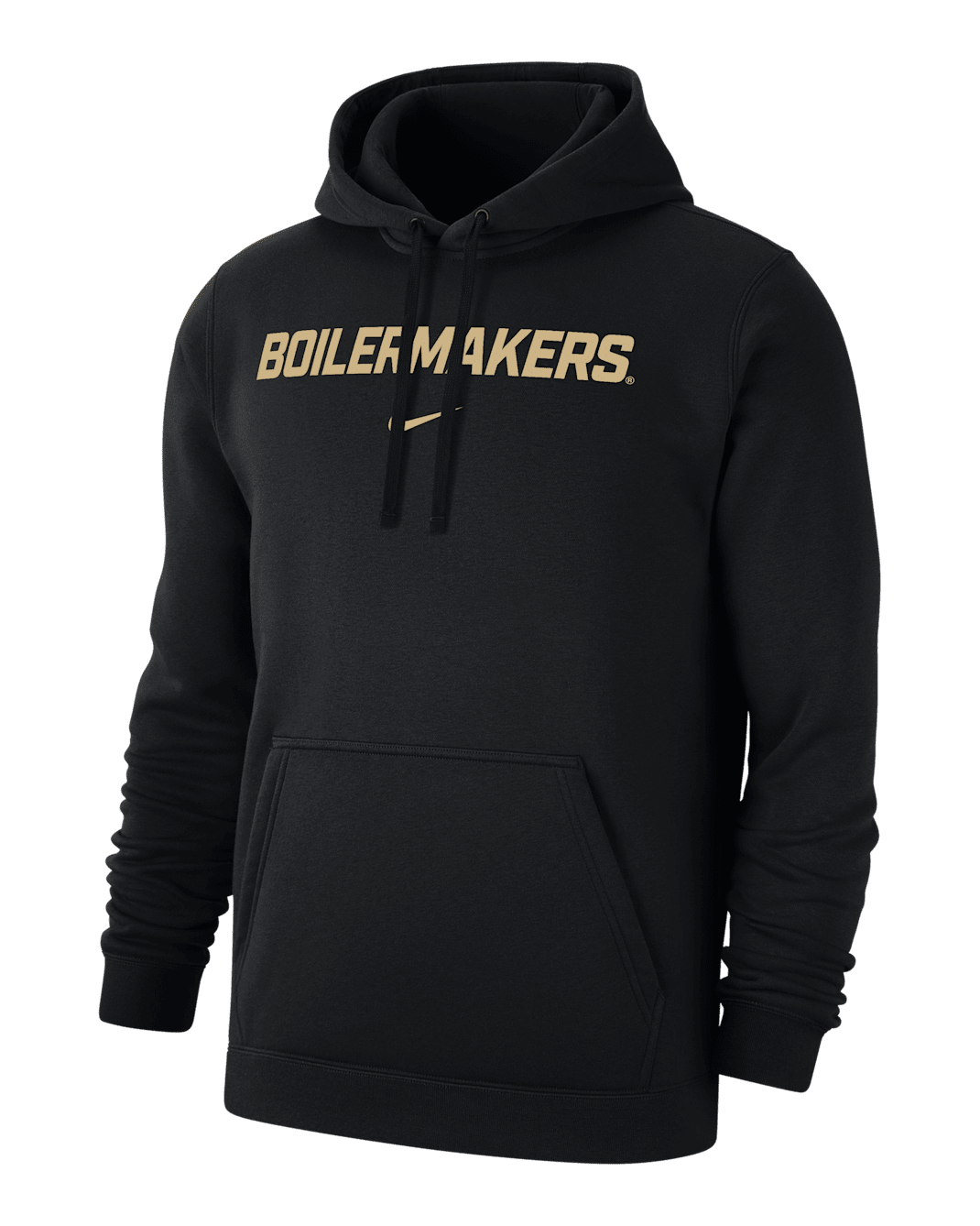 Purdue Club Fleece Men's Nike College Pullover Hoodie - Black