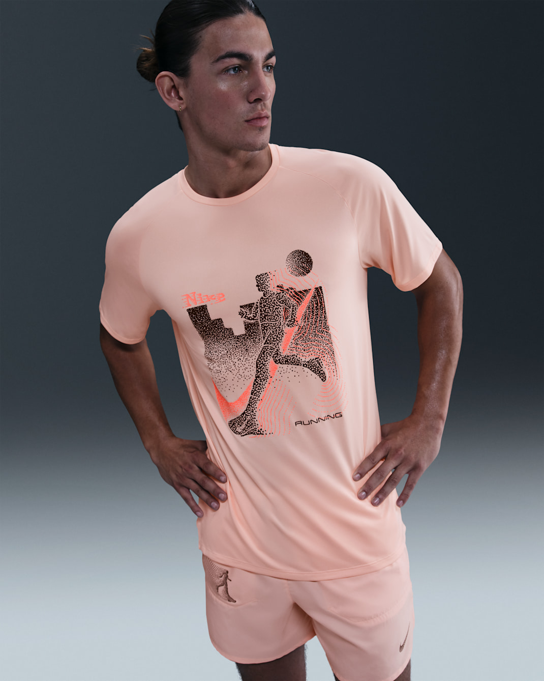 Nike Stride Men's Dri-FIT ADV Short-Sleeve Running Top - Washed Coral