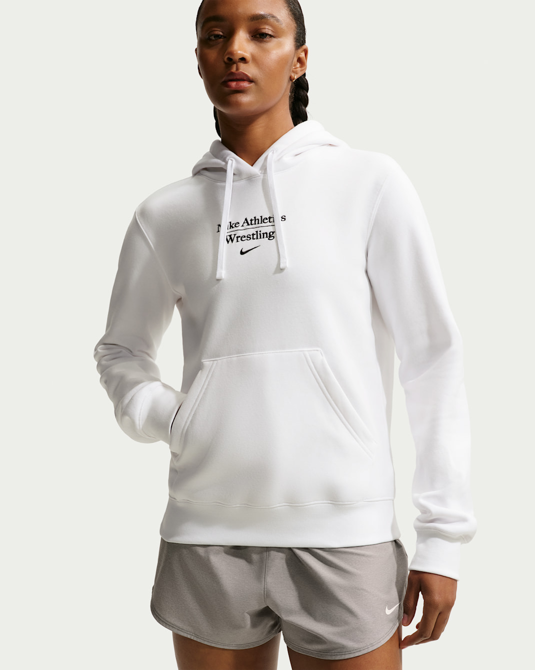 Nike Women's Wrestling Pullover Hoodie - White