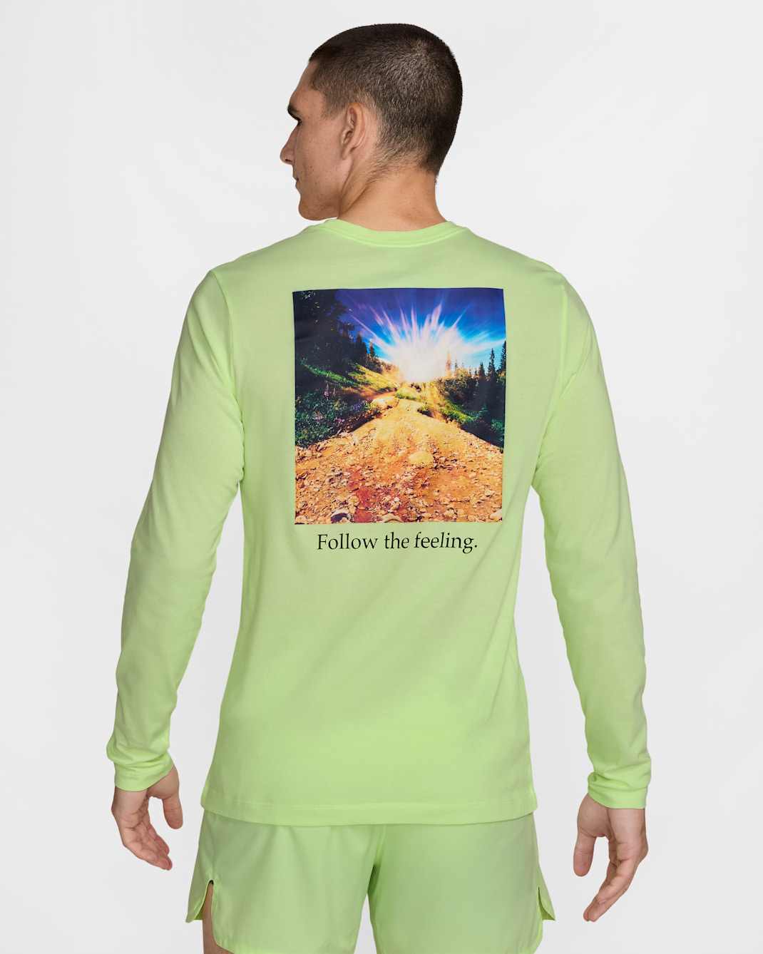 Nike Trail Men's Dri-FIT Long-Sleeve Running T-Shirt - Barely Volt