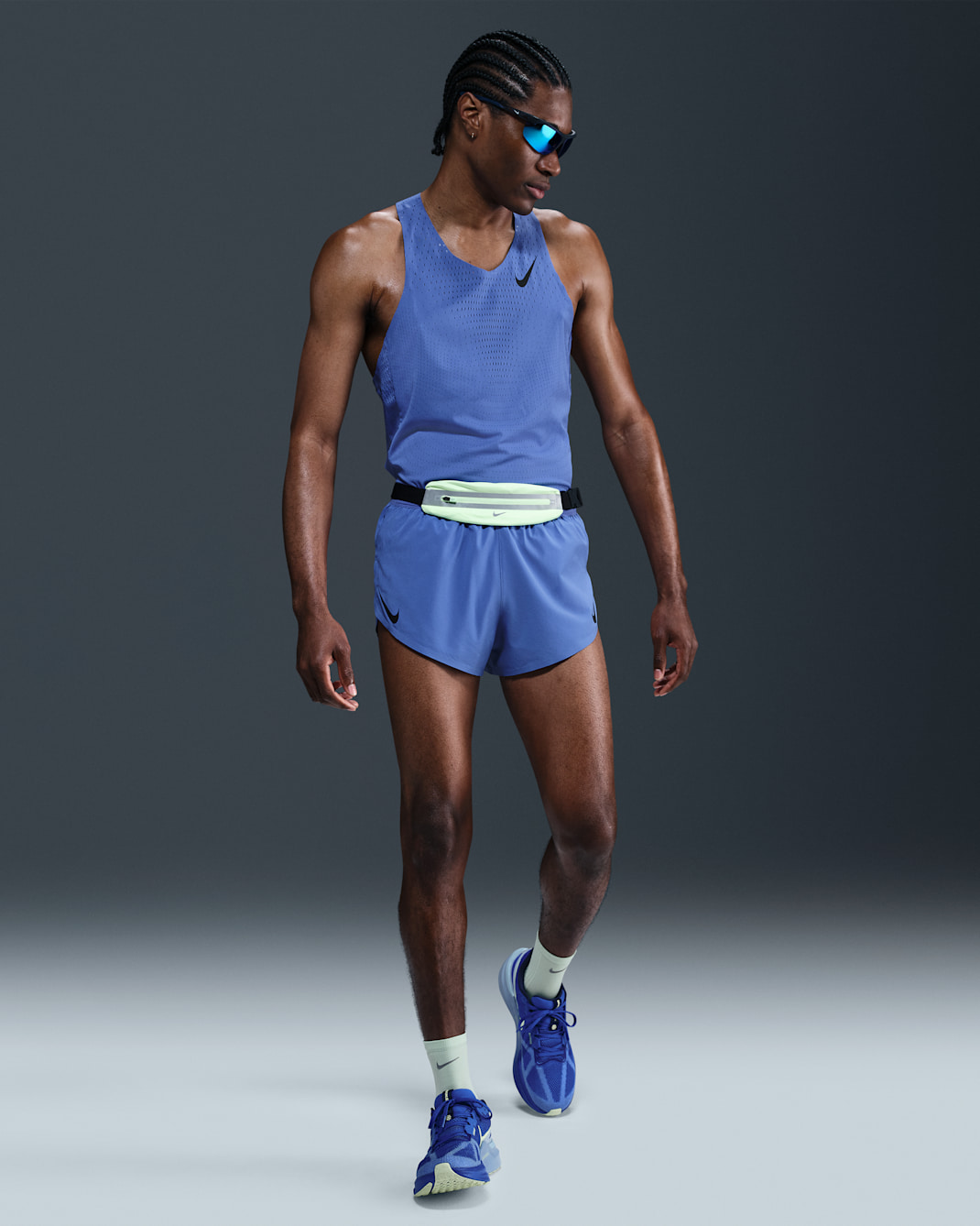 Nike AeroSwift Dri-FIT ADV fôret løpeshorts til herre (5 cm) - Comet Blue/Svart