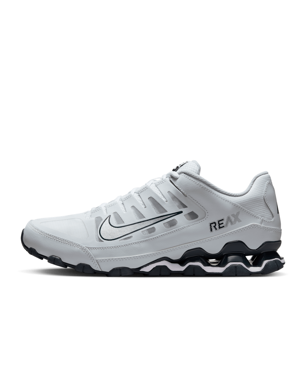 Nike Reax 8 TR Men's Workout Shoes - White/Classic Charcoal/Pure Platinum/Metallic Silver