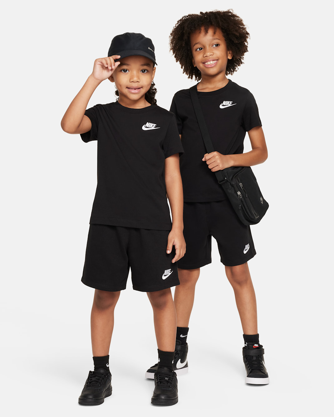 Nike Little Kids' 2-Piece Knit Shorts Set - Black