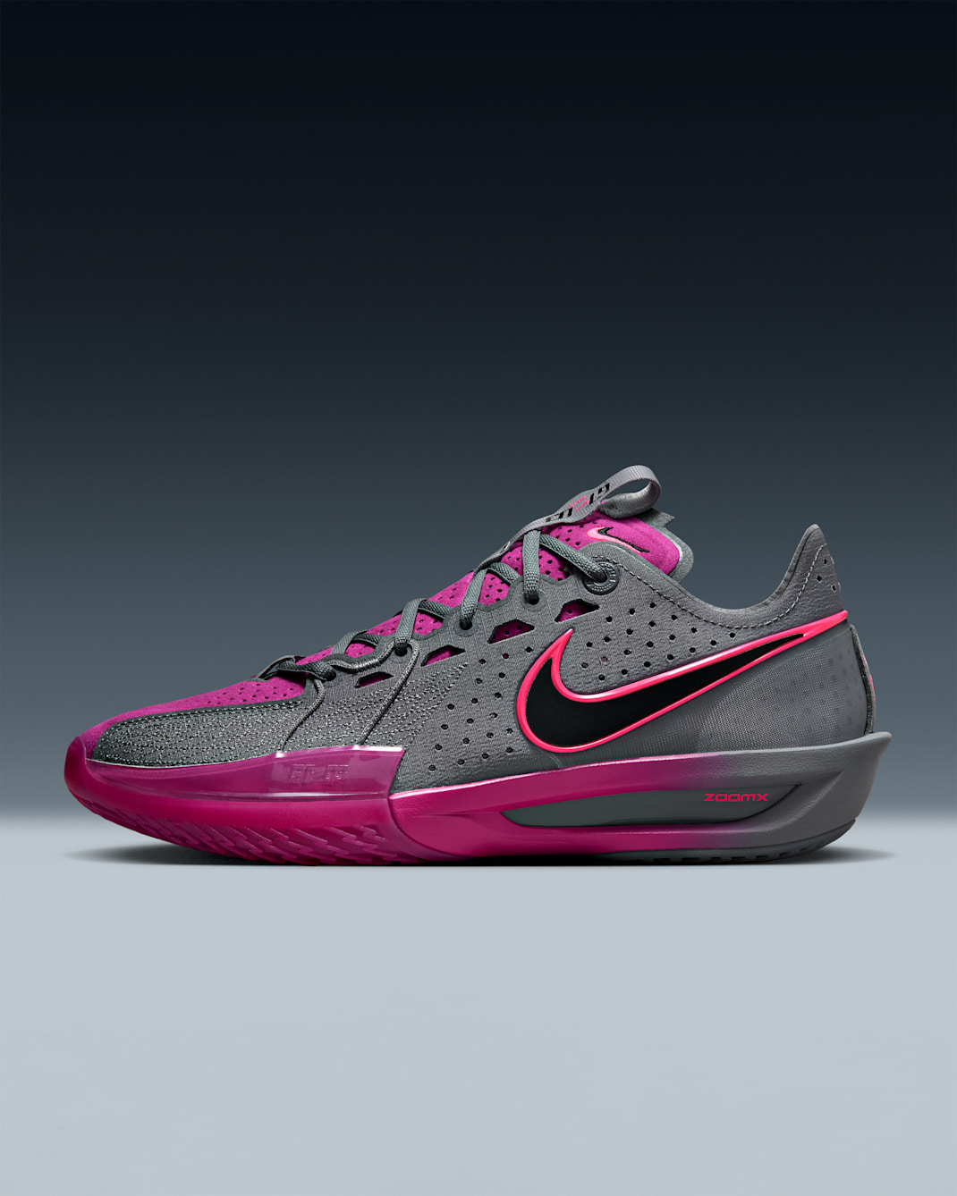 Nike G.T. Cut 3 Basketball Shoes - Smoke Grey/Hot Fuchsia/Hyper Pink/Black