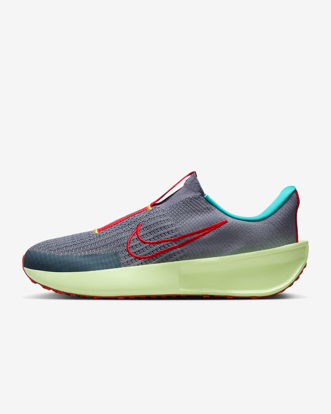 Nike Interact Run EasyOn Men's Road Running Shoes - Light Carbon/Barely Volt/Laser Orange/Light Crimson