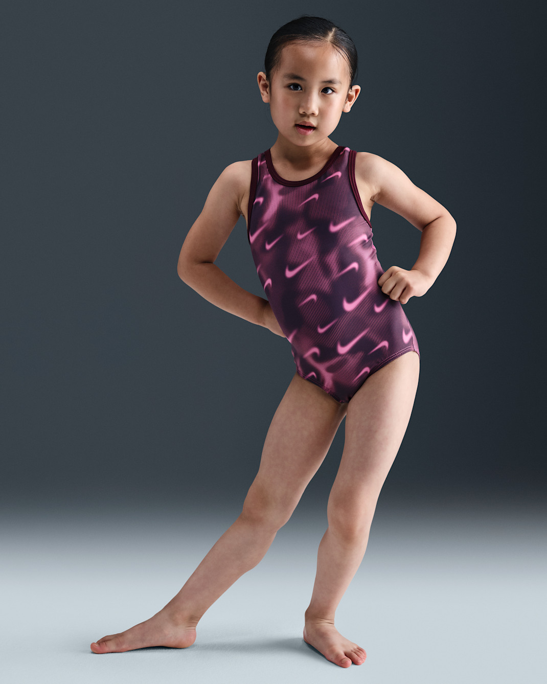 Nike Gymnastics Nike Smoky Swoosh Training Leotard - Pink