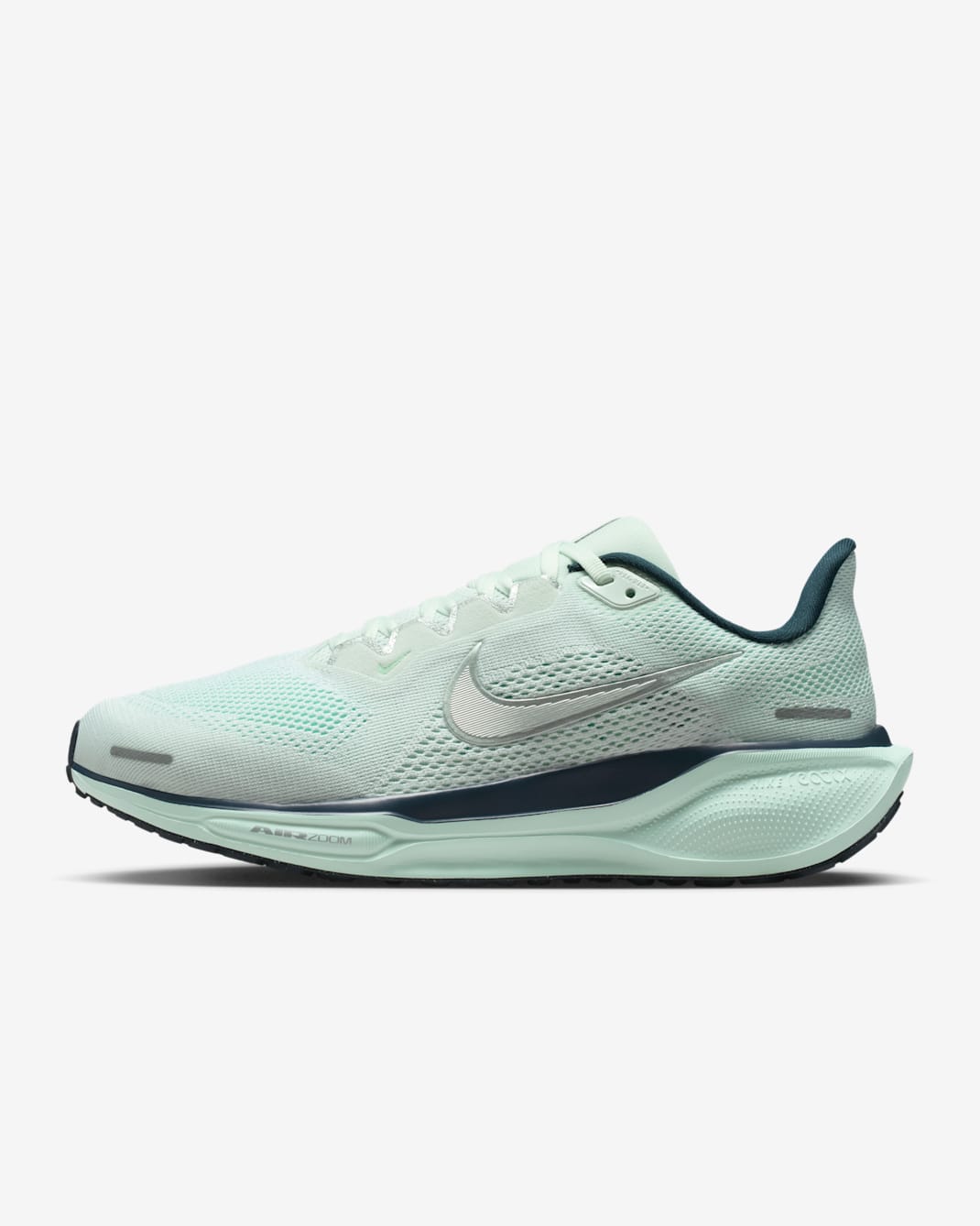 Nike Pegasus 41 Women's Road Running Shoes (Wide) - Ghost Aqua/Mint Foam/Metallic Silver