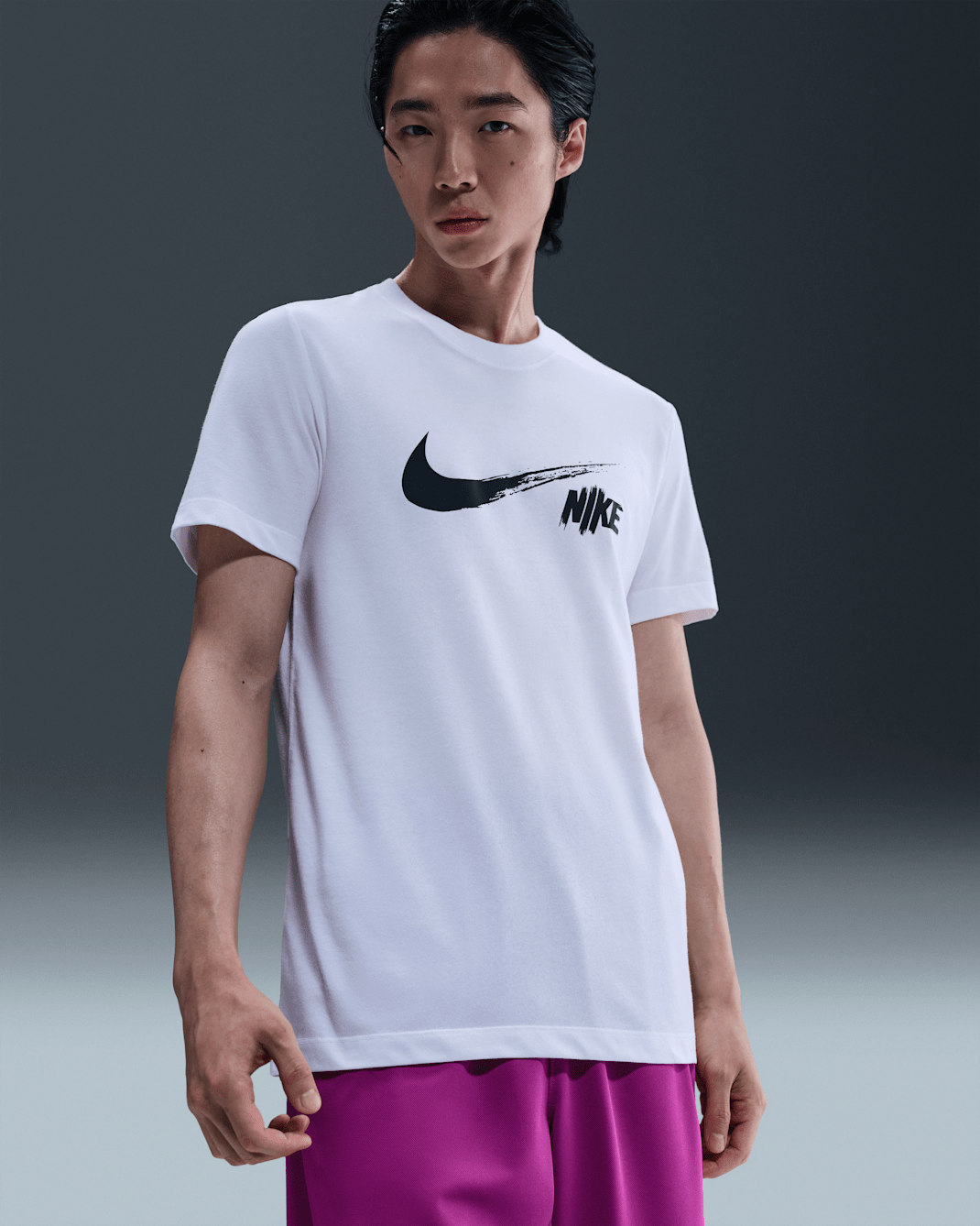 เสื้อยืดเทรนนิ่งผู้ชาย Dri-FIT Nike - ขาว