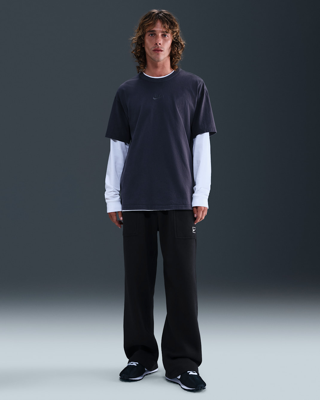 Nike Sportswear fleecebukse til herre - Svart