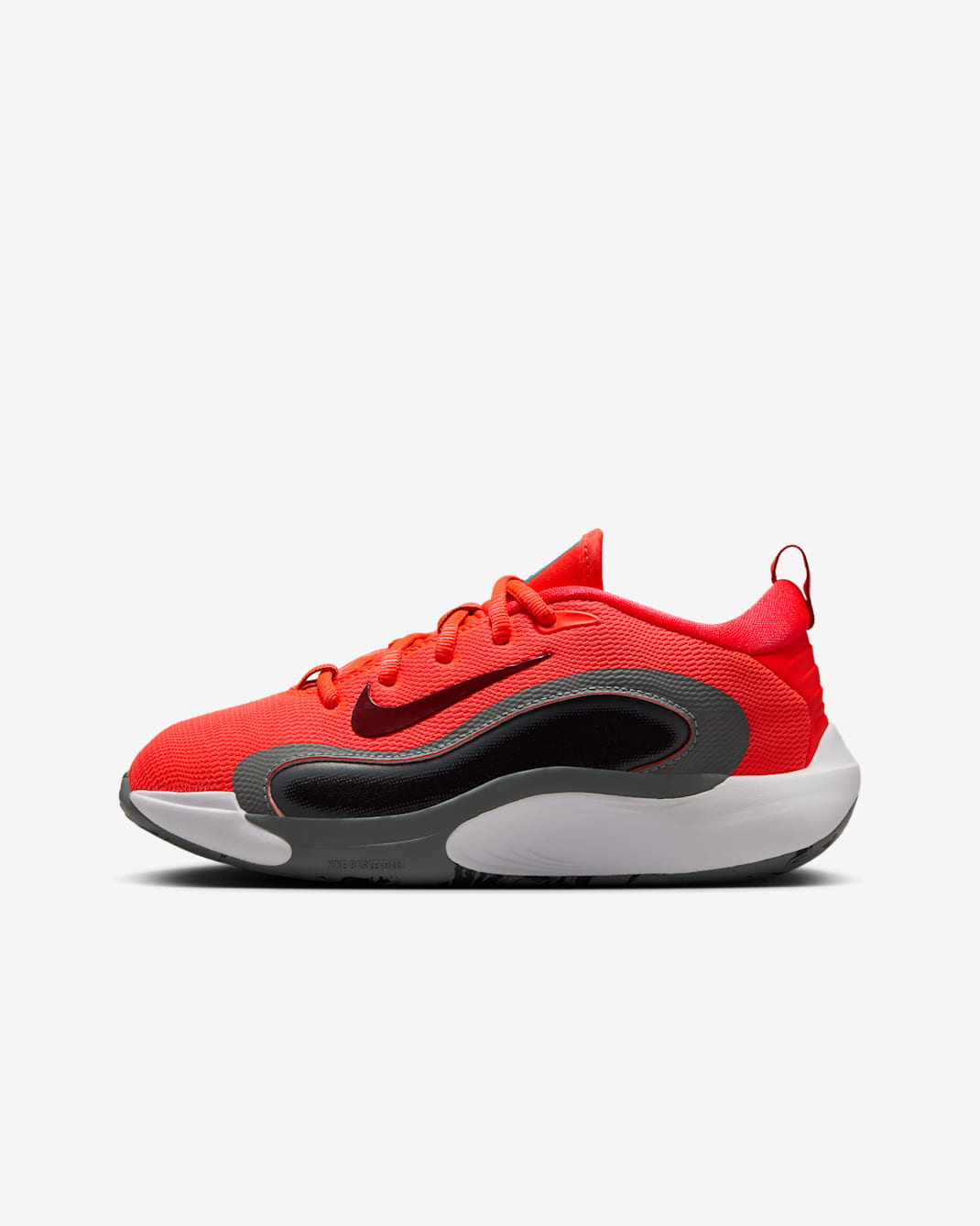Nike IsoFly Older Kids' Basketball Shoes - Bright Crimson/Smoke Grey/Black/Team Red